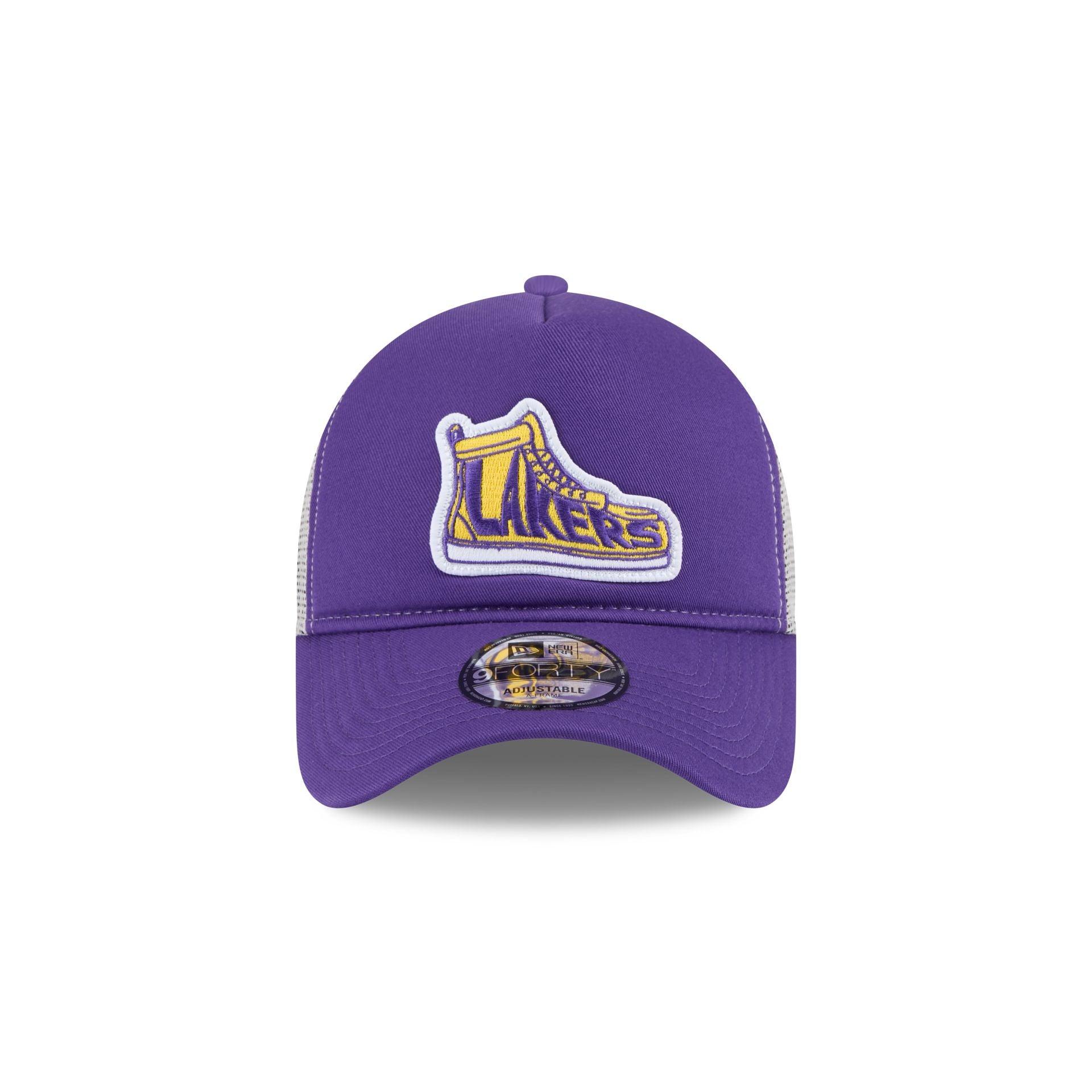 Los Angeles Lakers 2025 All-Star Game Fan Pack 9FORTY A-Frame Trucker Hat Male Product Image