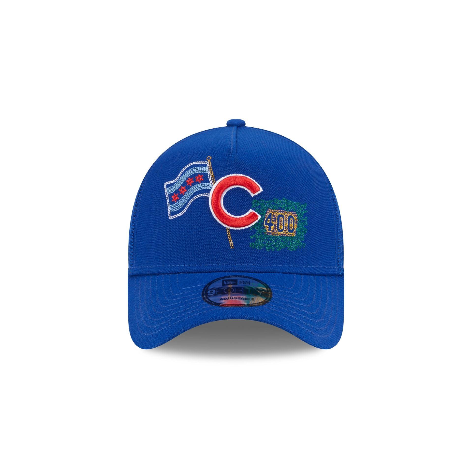 Chicago Cubs State Stitch 9FORTY A-Frame Trucker Hat Male Product Image