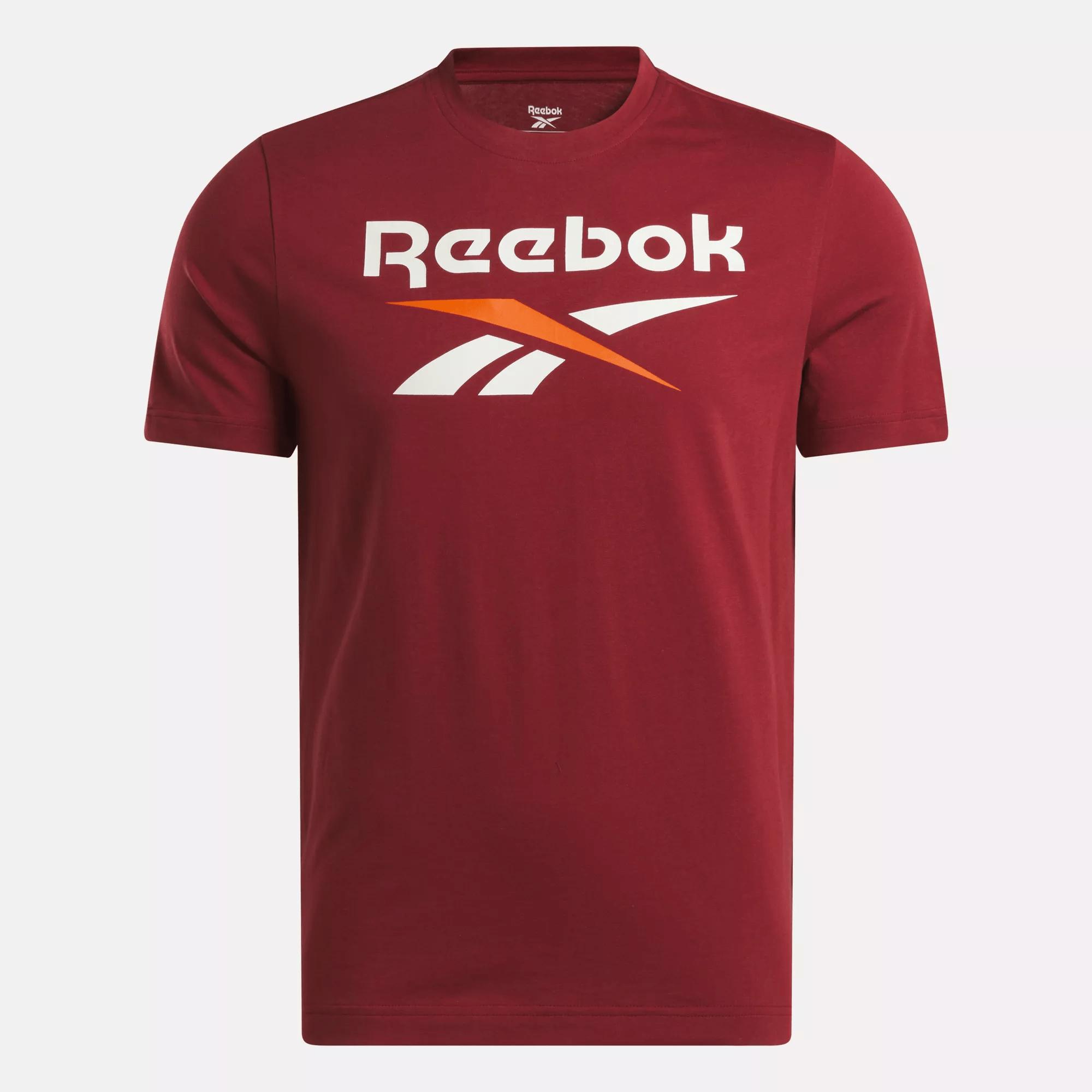 Men's Reebok Identity Big Stacked Logo T-Shirt Male Product Image