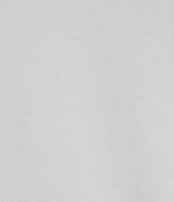 Leo & Nicole Plus Size Pointelle Trim 3/4 Sleeve Open-Front Cardigan Product Image