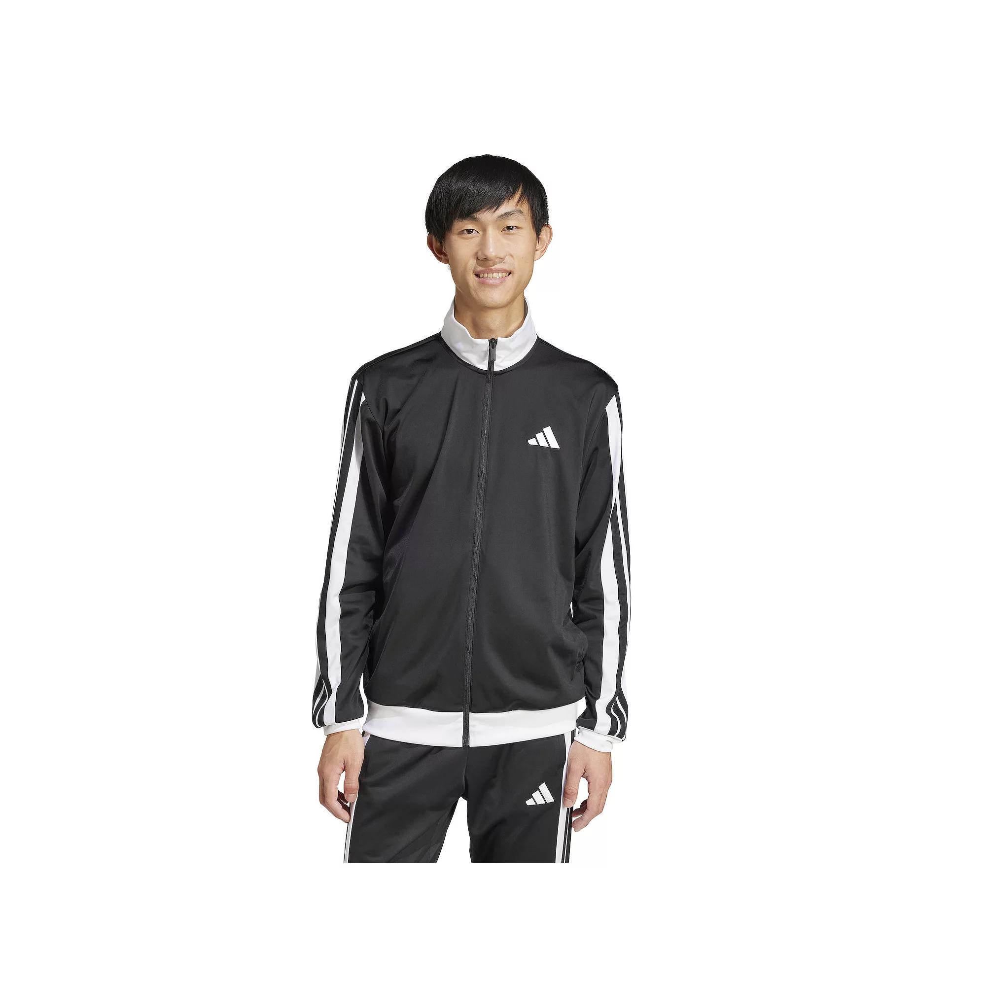 Men's adidas Colorblock 3-Stripes Tricot Sportswear Track Jacket,  Product Image