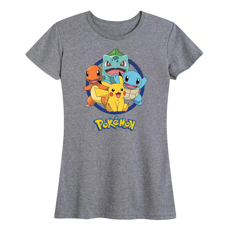 Plus Pokemon Round Group Graphic Tee, Women's,  Product Image
