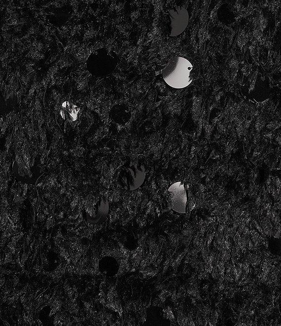 Gibson & Latimer Knit Sequin Crew Neck Elbow Sleeve Sweater Product Image