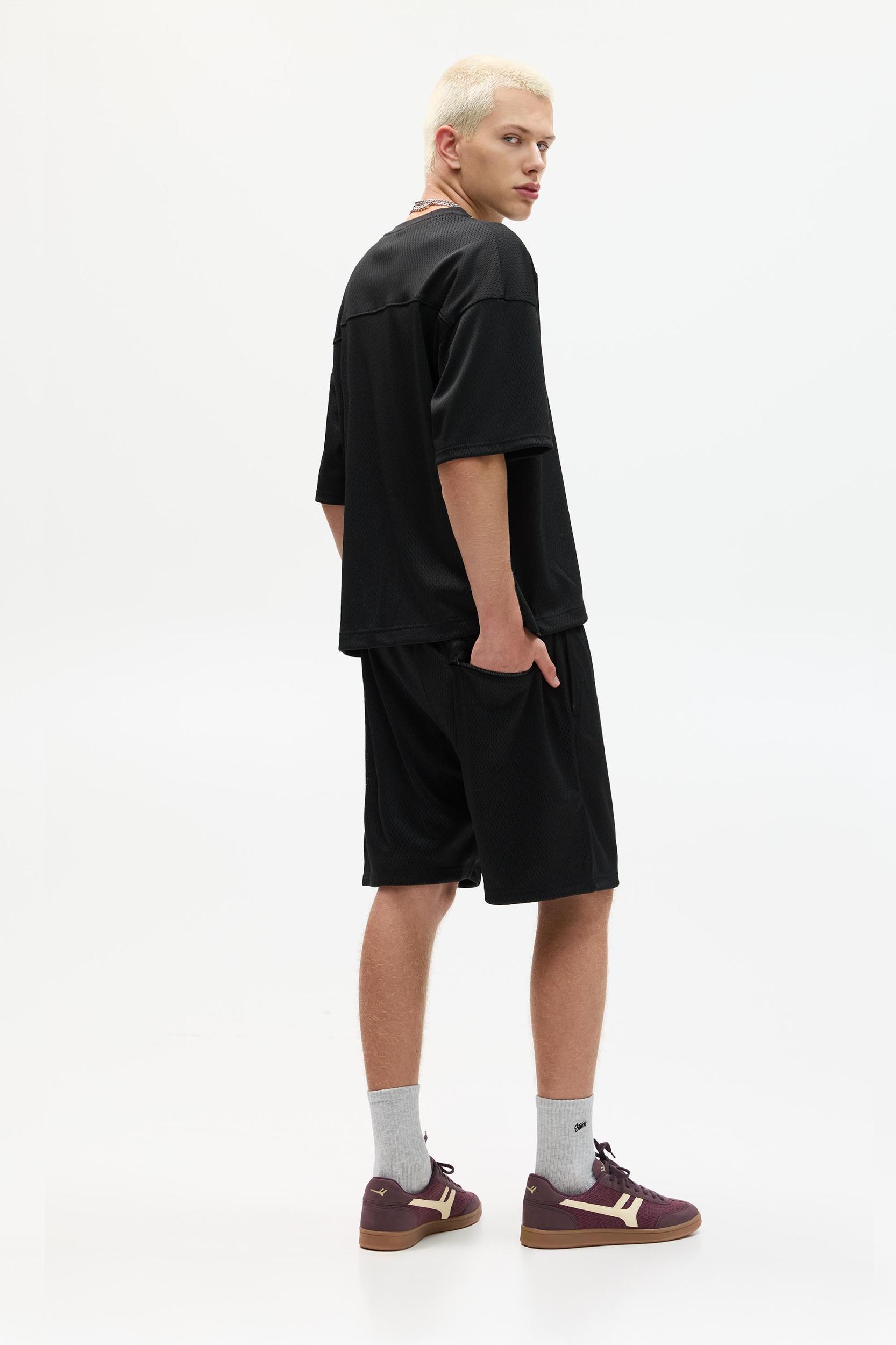 STWD mesh fabric T-shirt Product Image