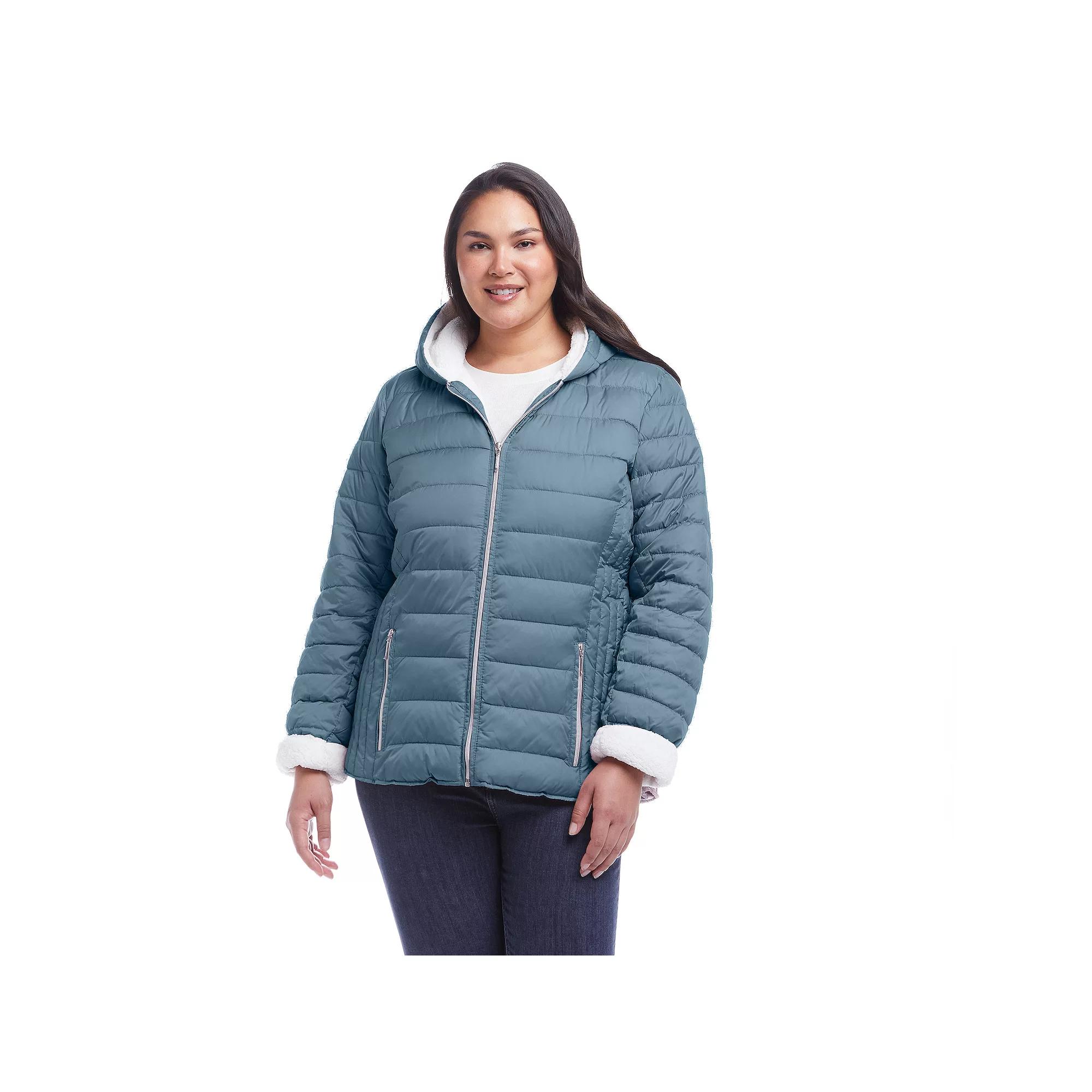 Women's Weathercast Sherpa-Lined Puffer Jacket,  Product Image