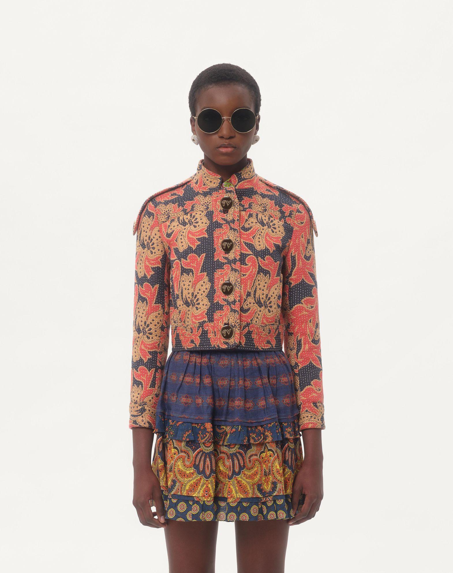 Caban In Apres L'Hiver Quilted Floral Jacquard  Product Image