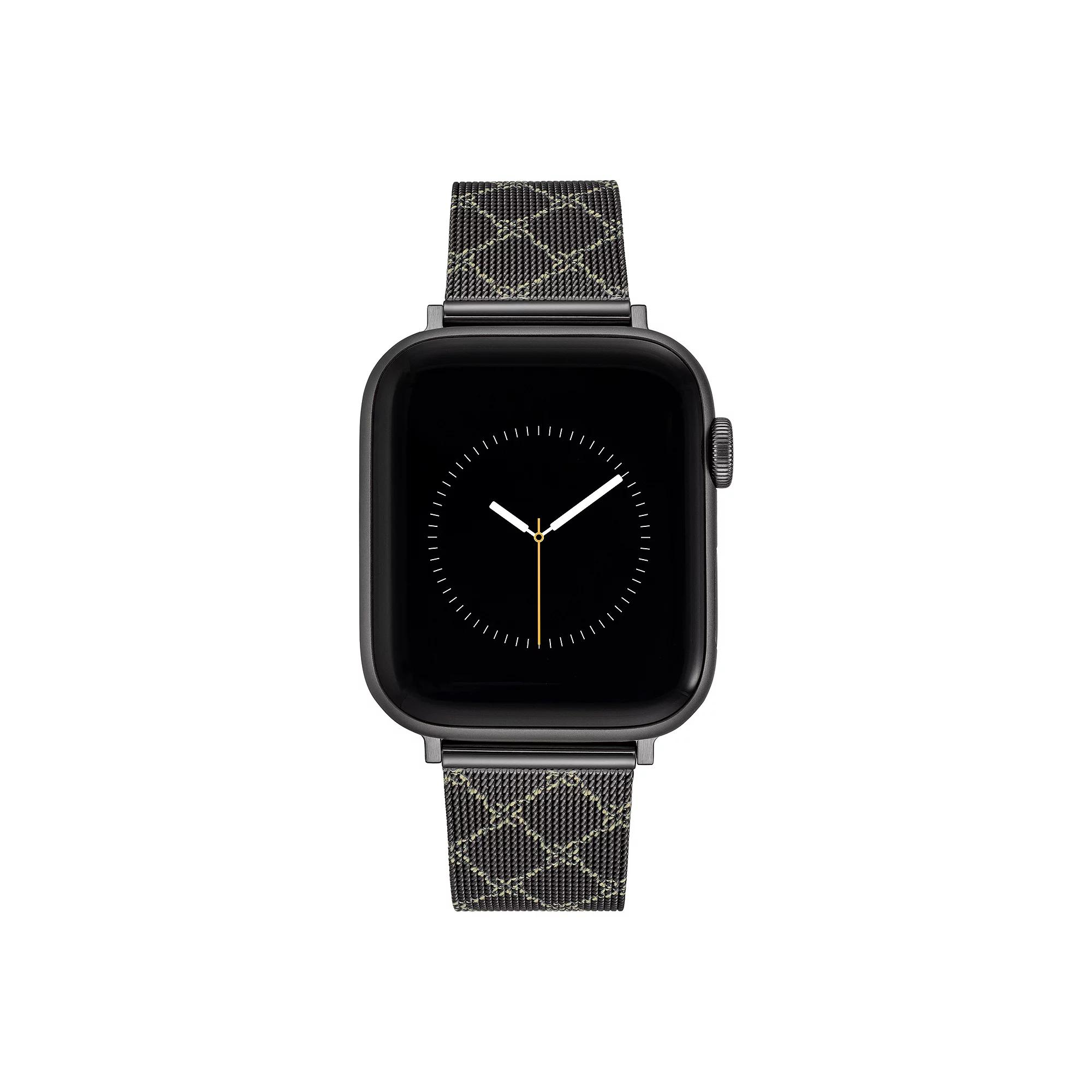 Nine West Women's Patterned Stainless Steel Mesh Band designed for Apple Watch®,  Product Image