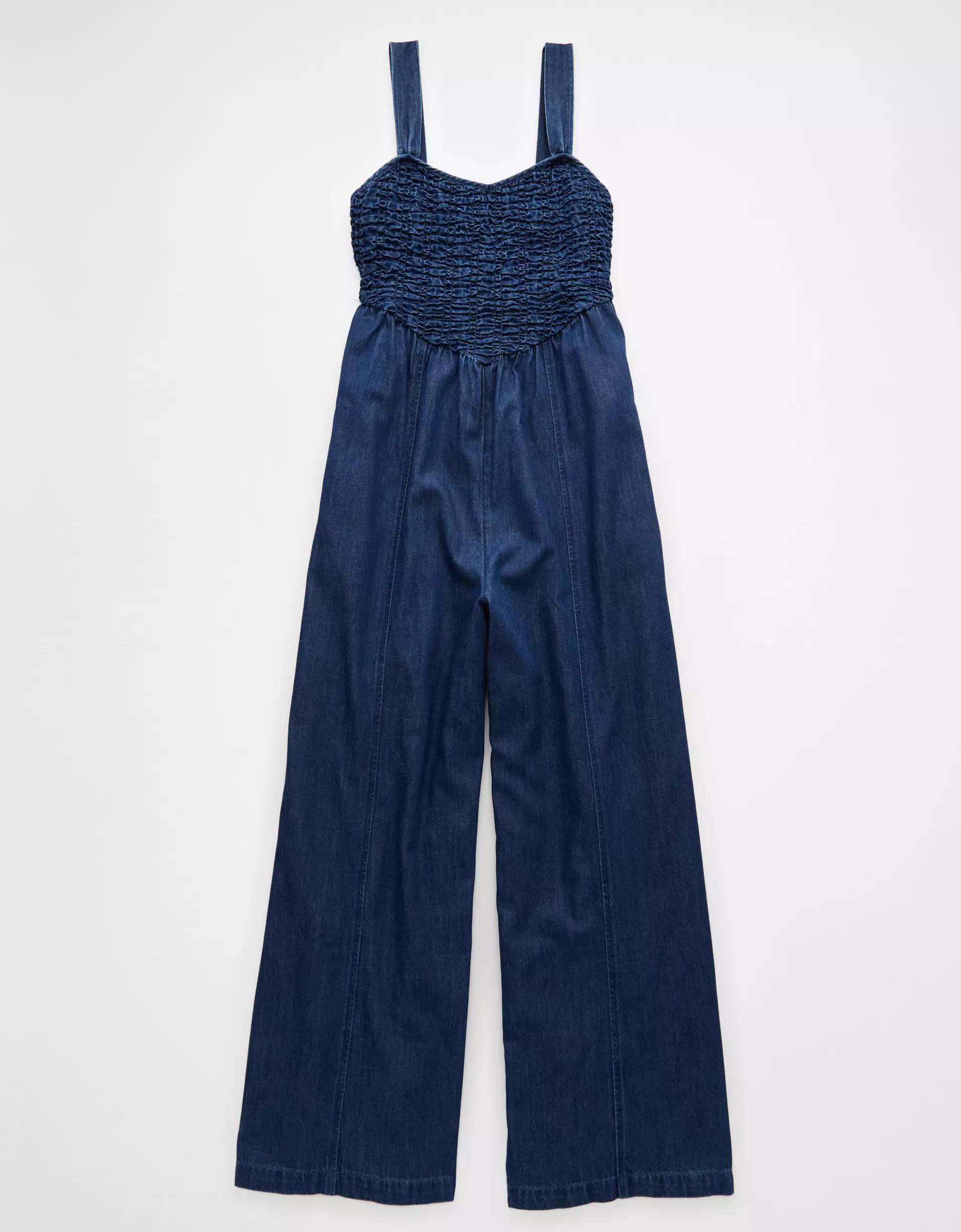 AE Smocked Sweetheart Jumpsuit Product Image