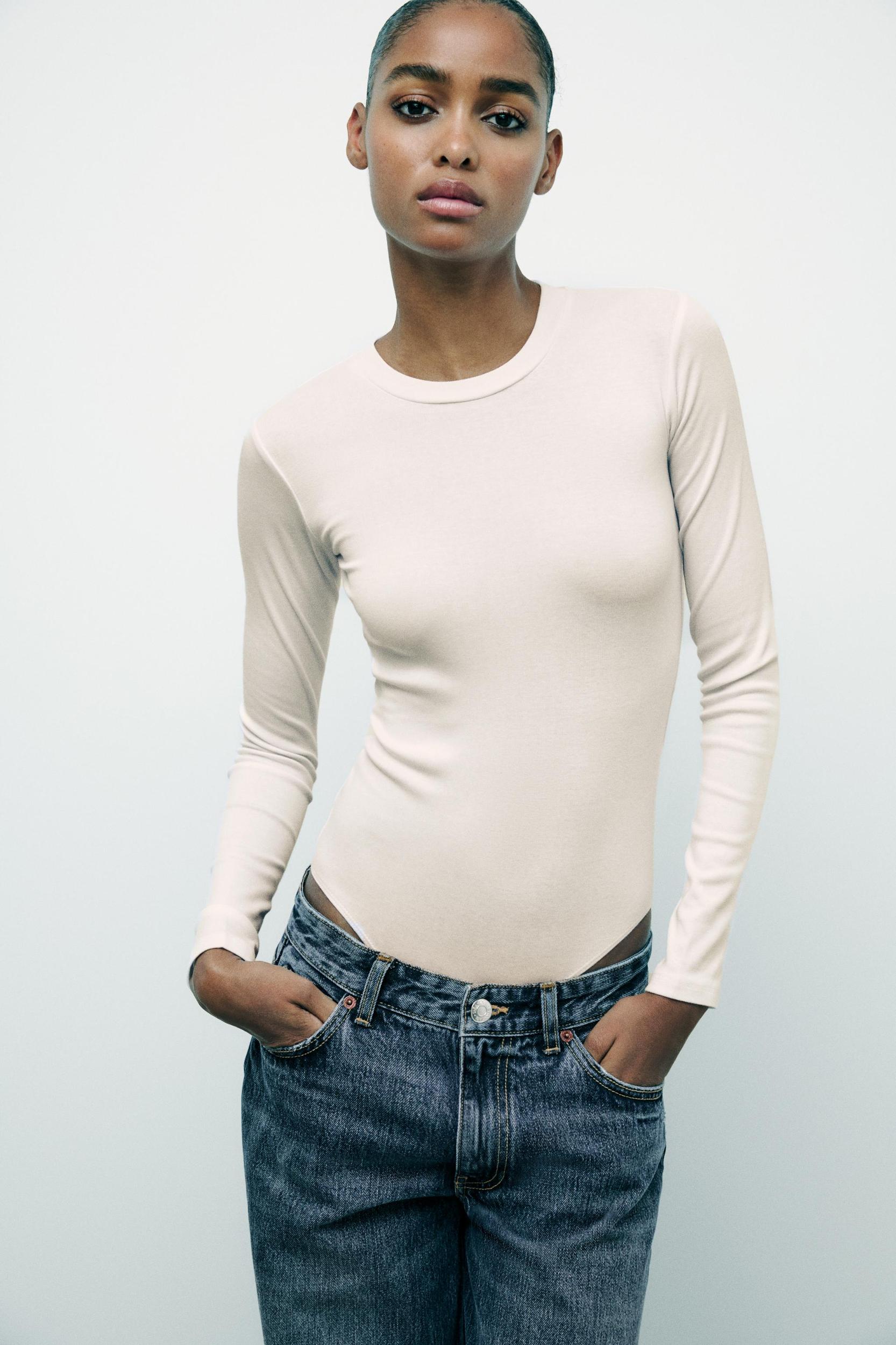 COTTON MODAL BODYSUIT Product Image