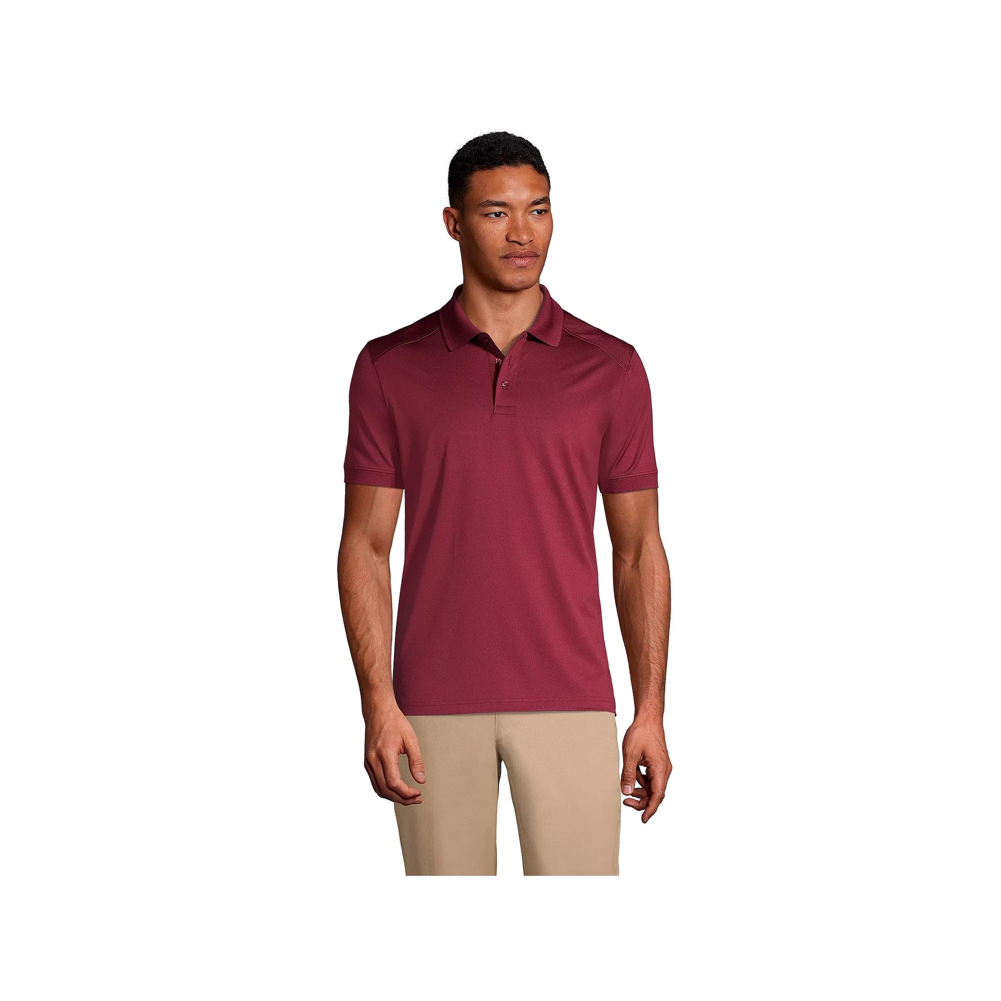 Men's Lands' End Short Sleeve Rapid Dry UPF 50 Polo Shirt,  Product Image