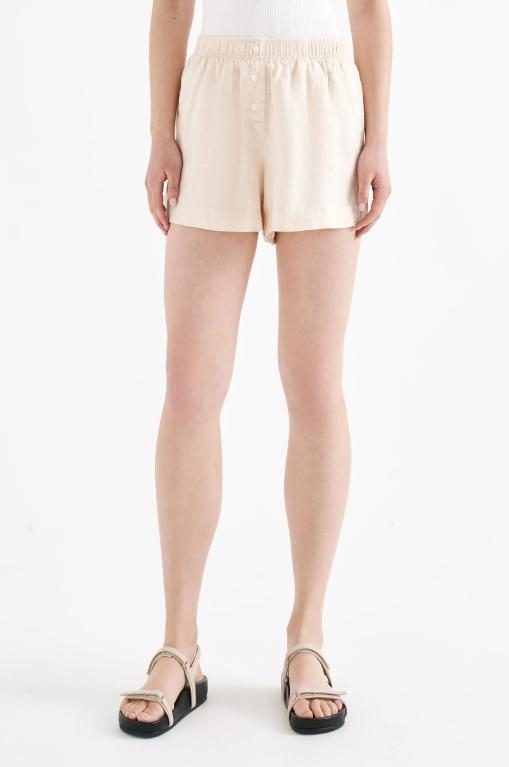 Nude Lucy | Lounge Linen Short Natural Product Image