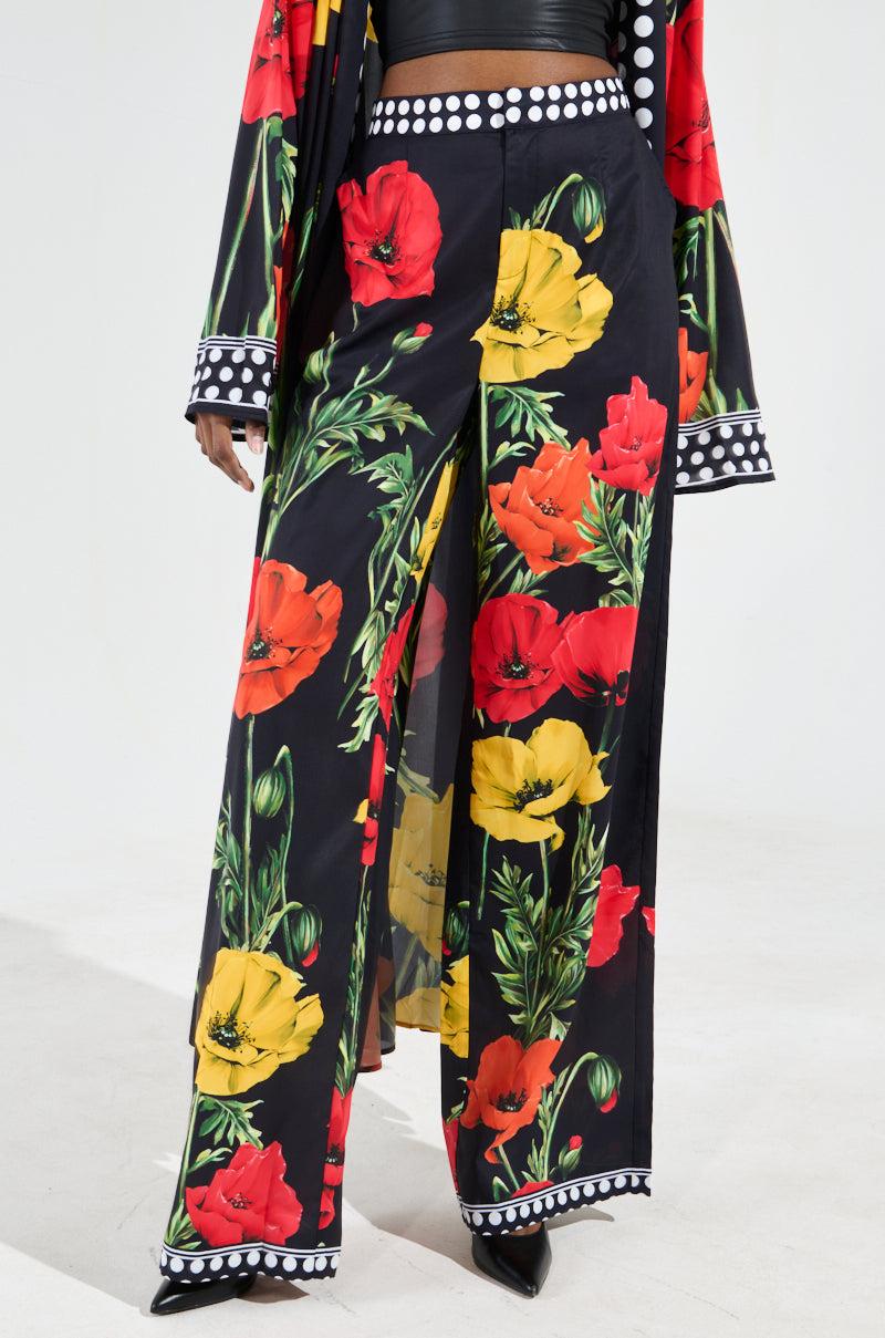 BELLADONNA SATIN PALAZZO PANTS Product Image