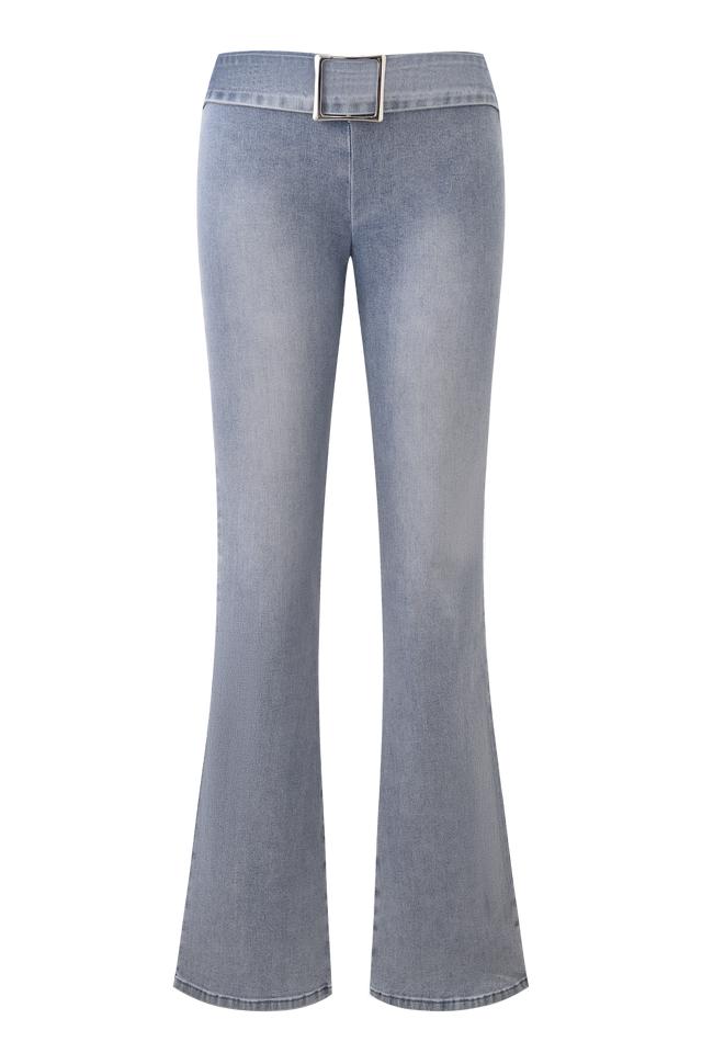 SHARAH DENIM PANT - LIGHT WASH Product Image