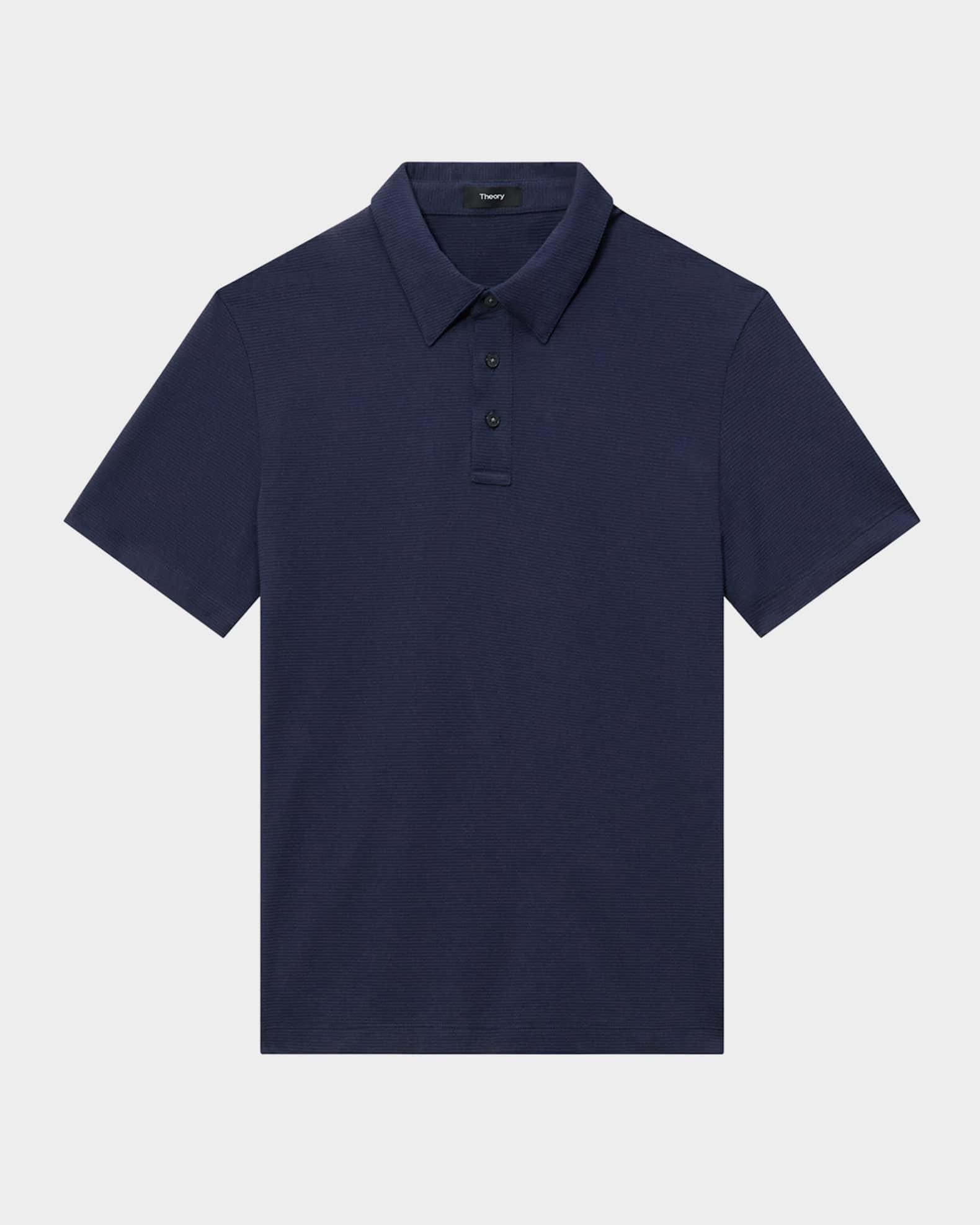 Men's Striped Cotton-Blend Polo Shirt Product Image