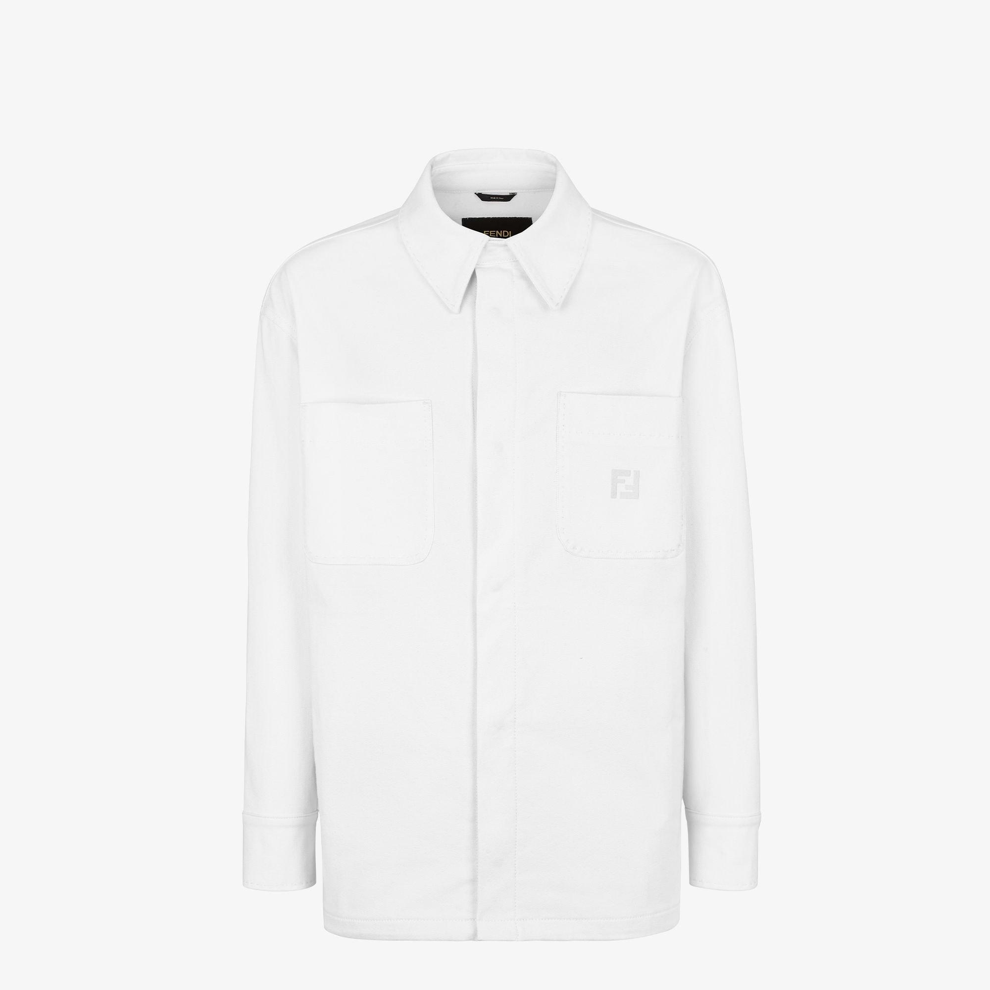 Jeans JacketWhite Selleria jeans jacket Product Image