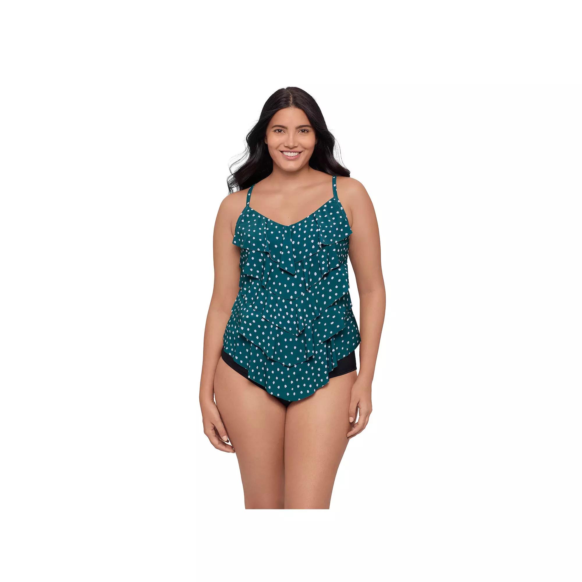 Women's Trimshaper Rachel Tankini Swimsuit Top, Size: 18, Seastones Product Image