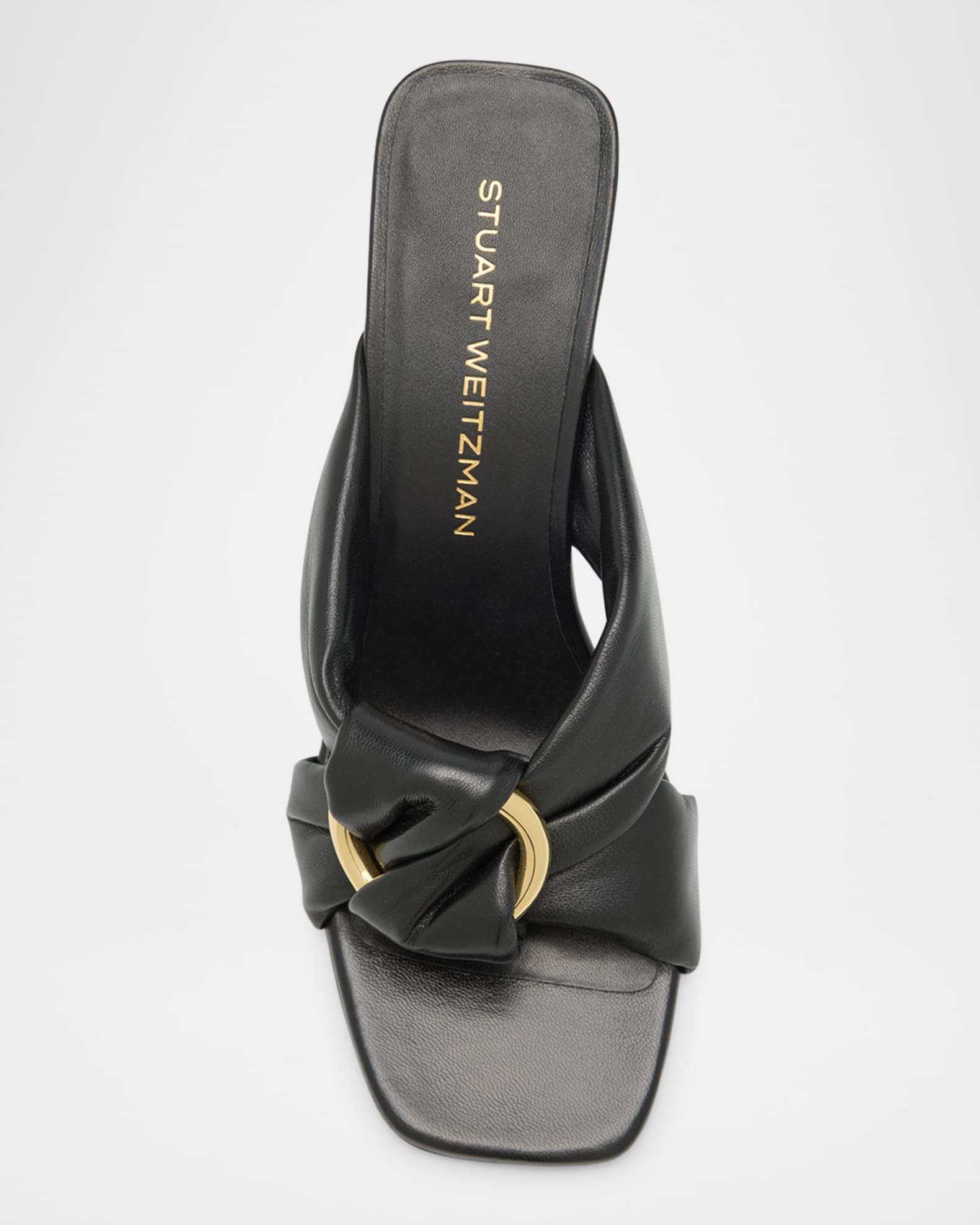 Cece Leather Twisted Ring Slide Sandals Product Image