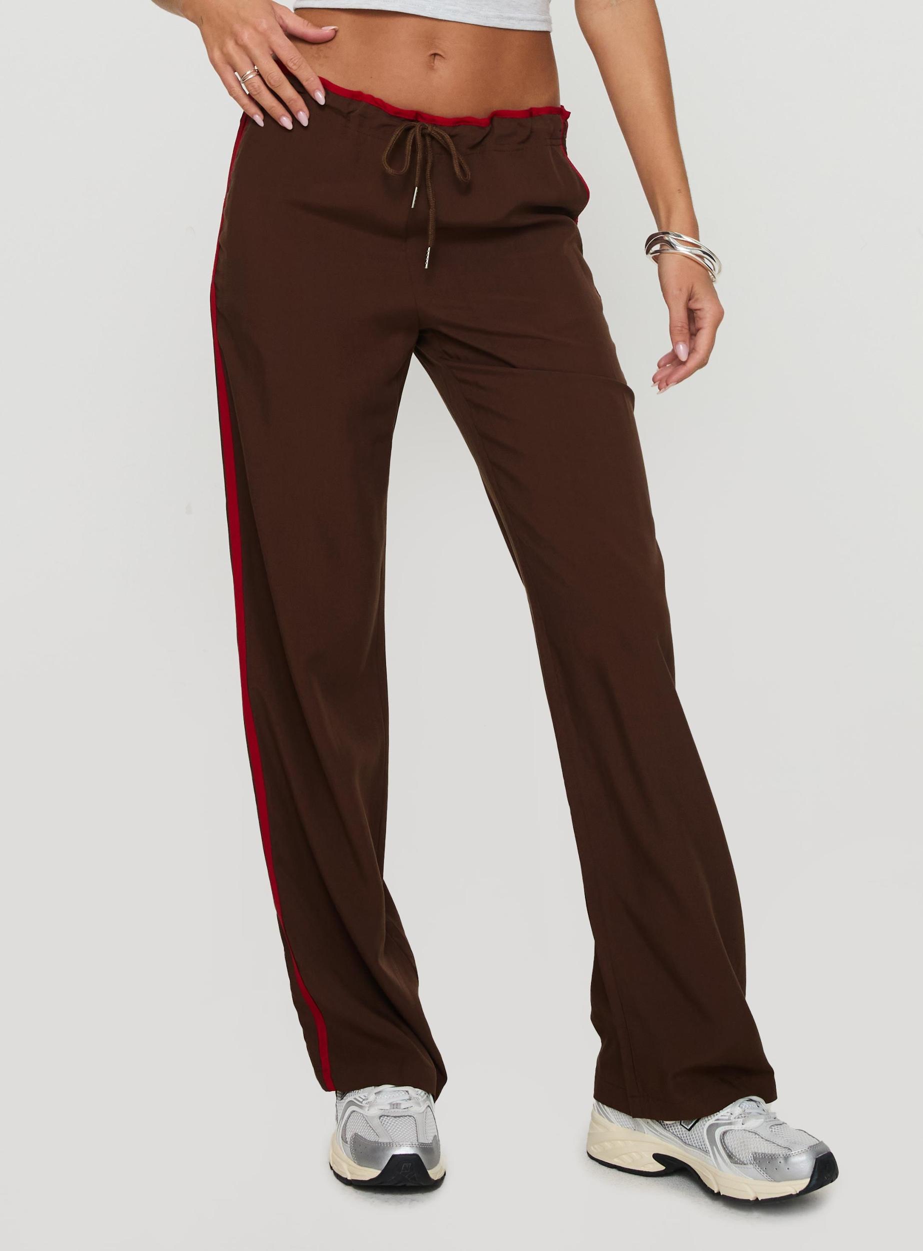 Maranie Pants Brown / Red Product Image