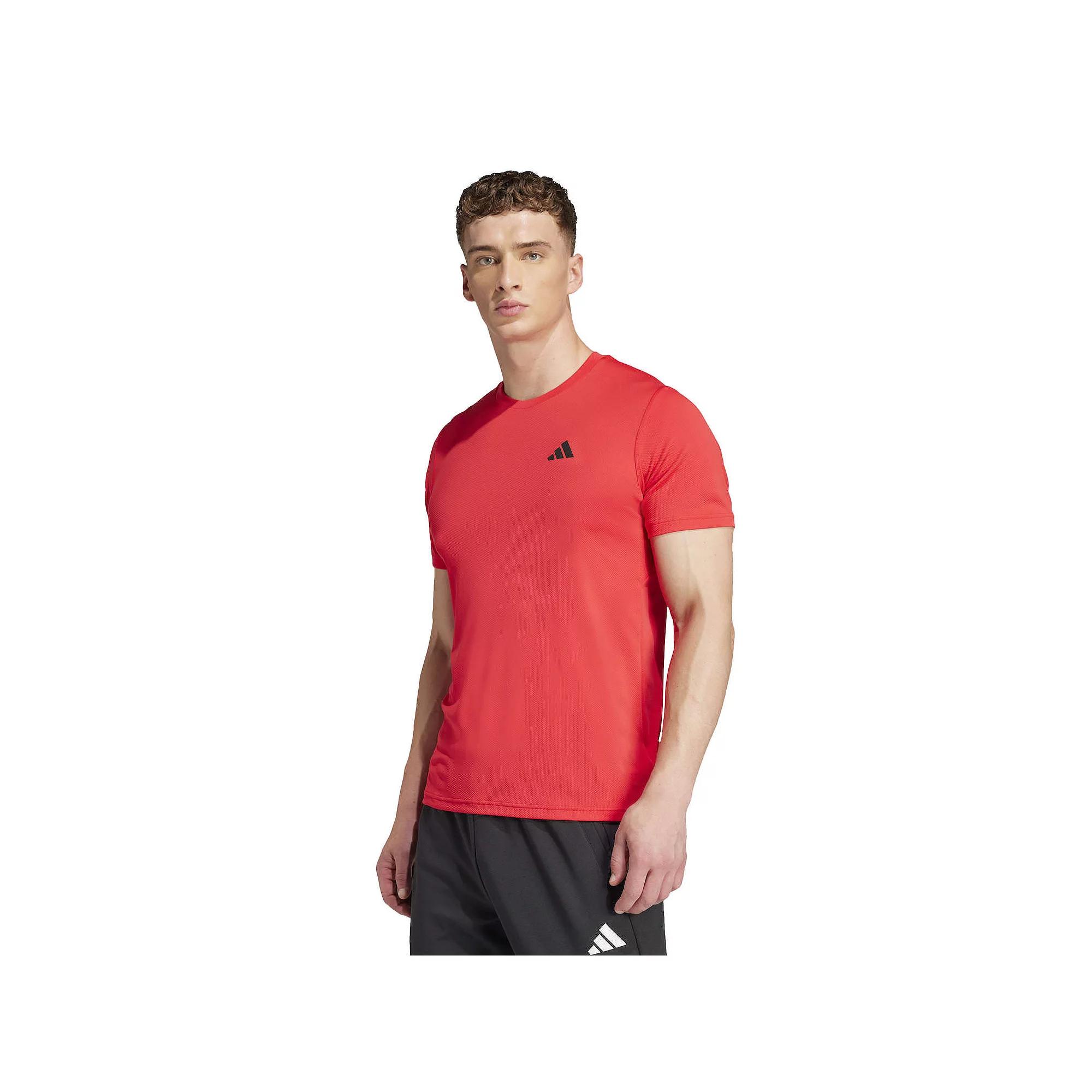 Men's adidas Essentials AEROREADY Training T-Shirt, Size: XL, Lucid Red Product Image