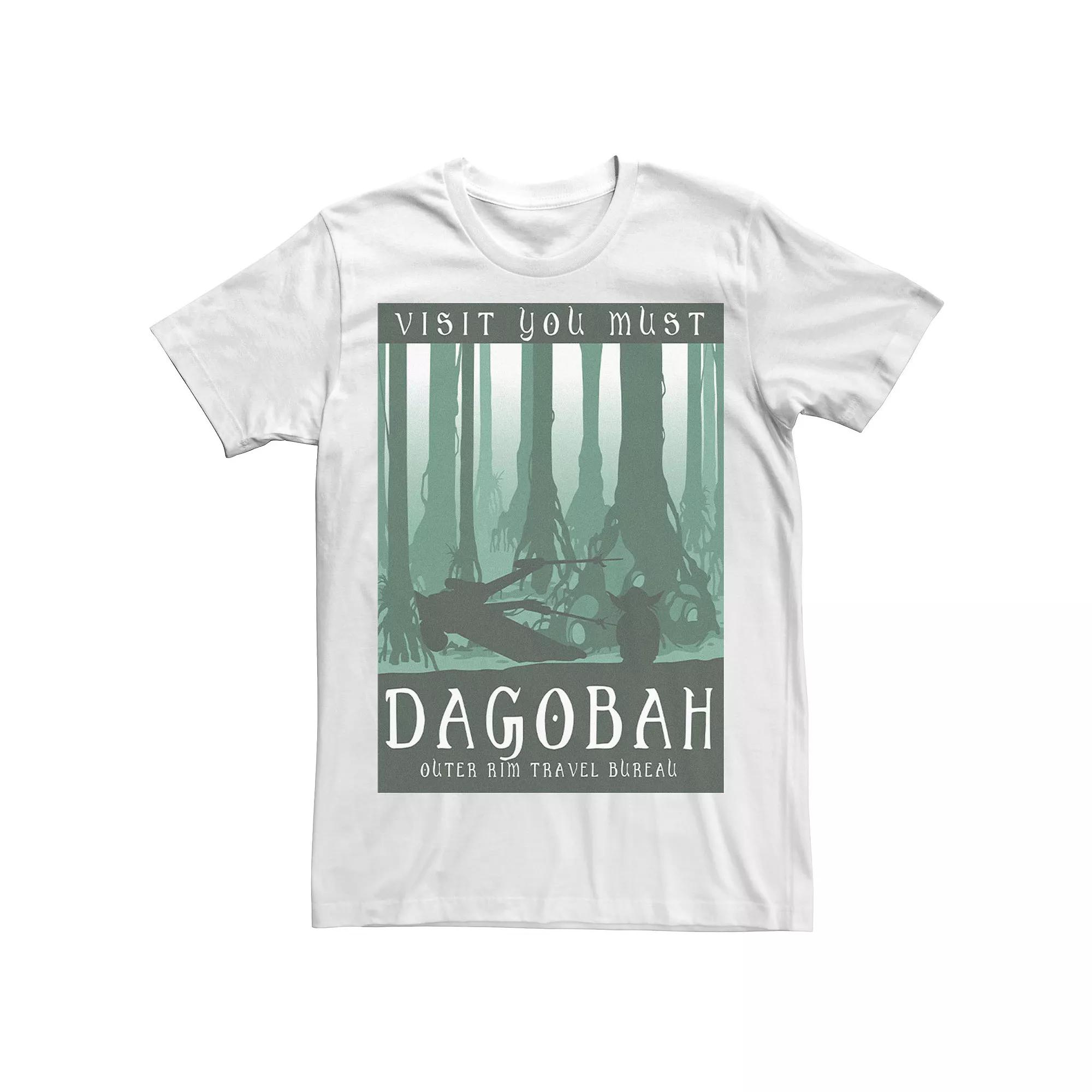 Men's Star Wars Visit You Must Dagobah Silhouette Poster Tee,  Product Image