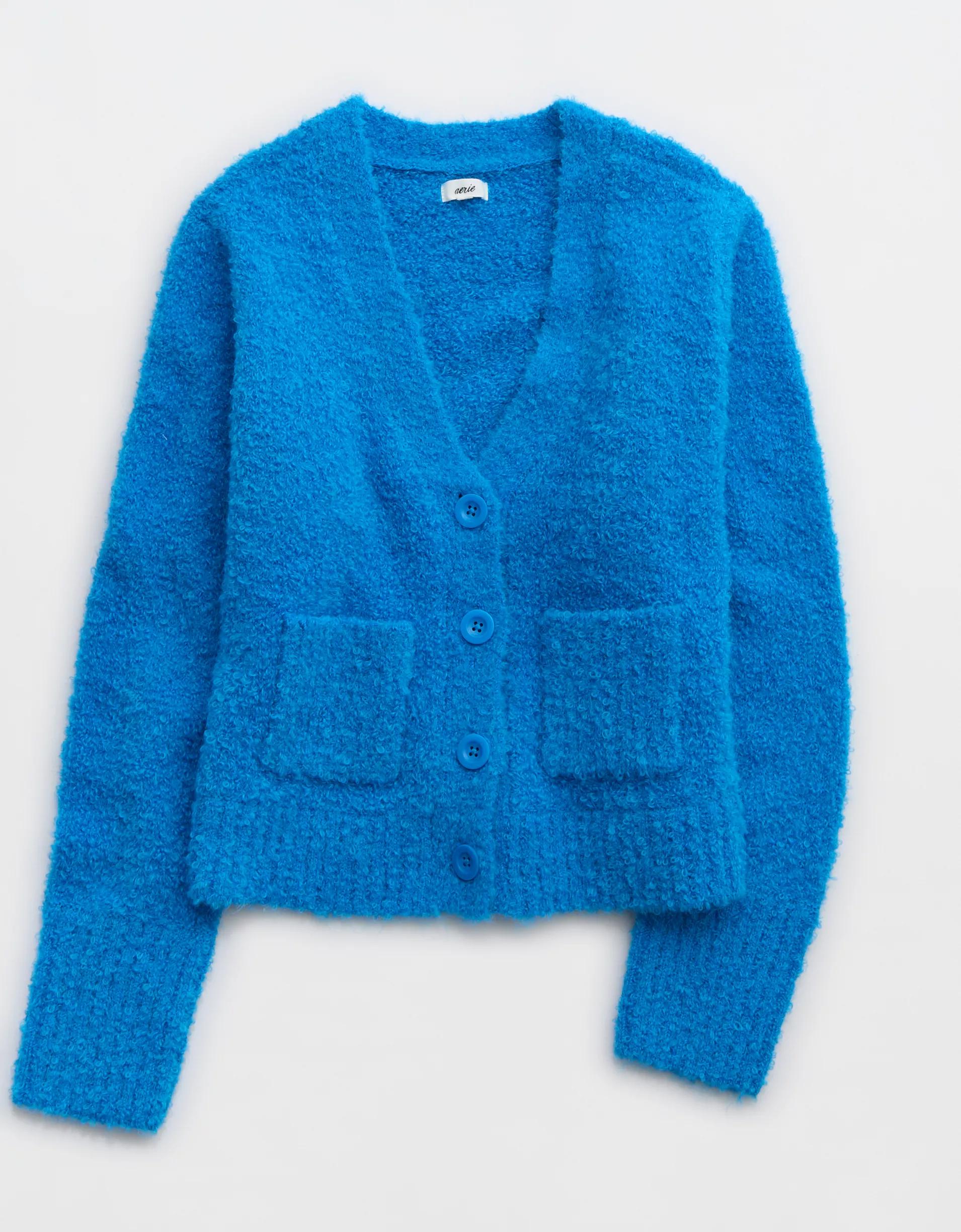 Aerie Teddy Boucle Cardigan Product Image