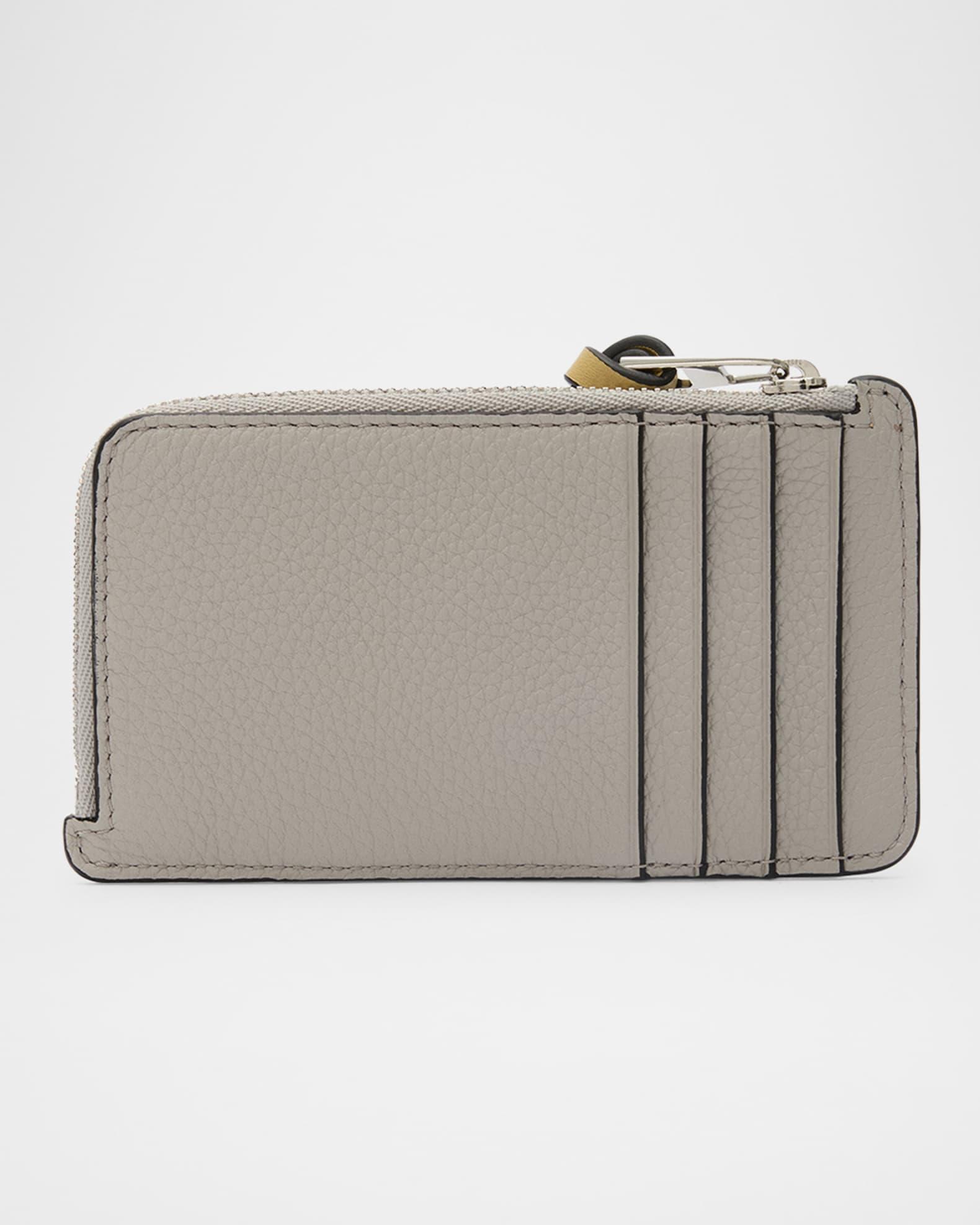 Coin Card Holder in Soft Grained Leather  Product Image
