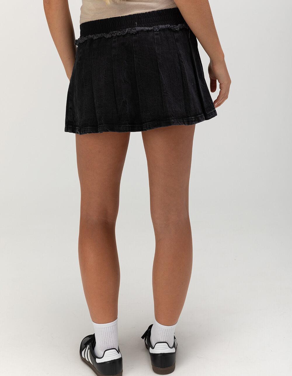 BDG Urban Outfitters Alexandra Womens Boxer Mini Skirt - BLACK DENIM Product Image