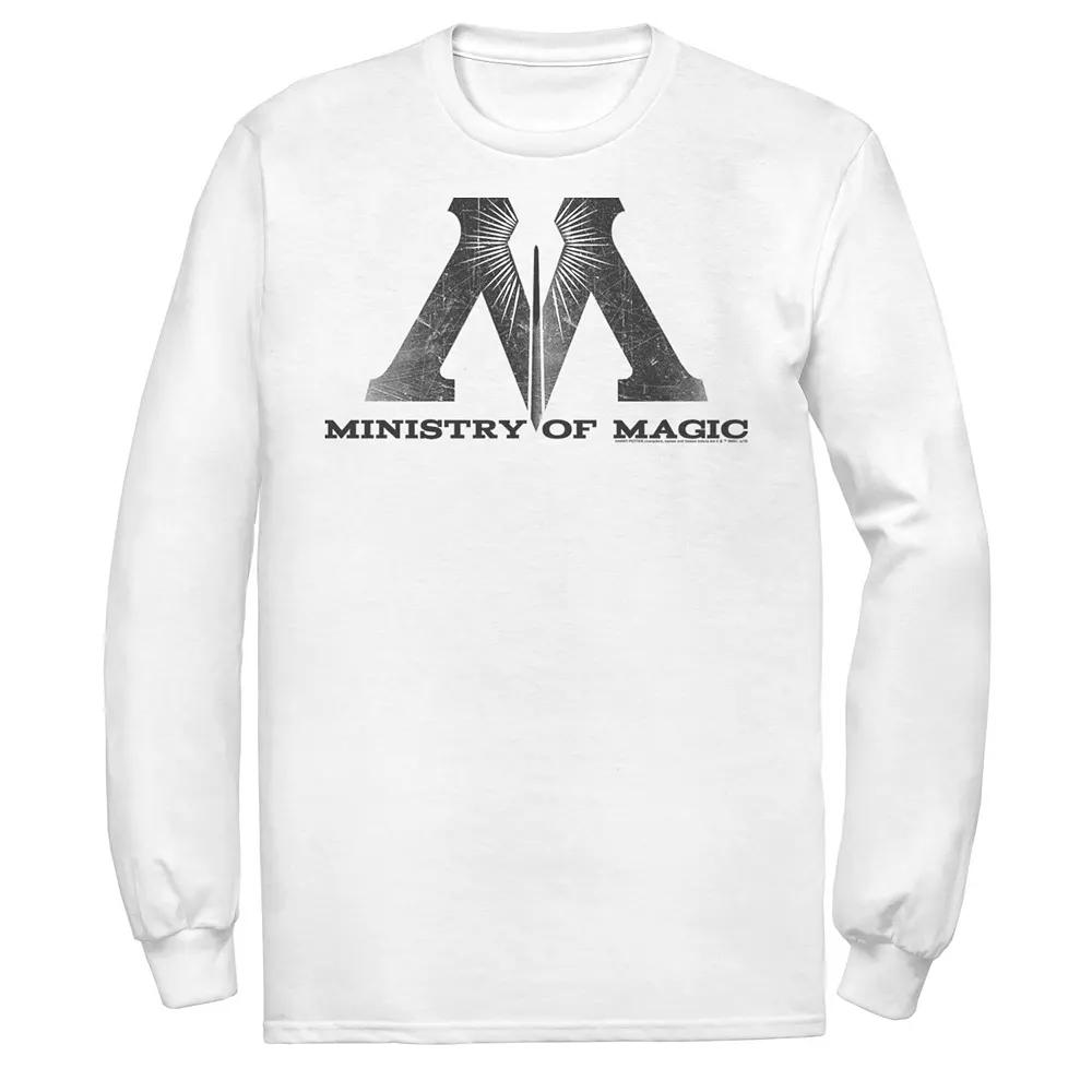 Men's Harry Potter Ministry Of Magic Logo Long Sleeve Graphic Tee,  Product Image
