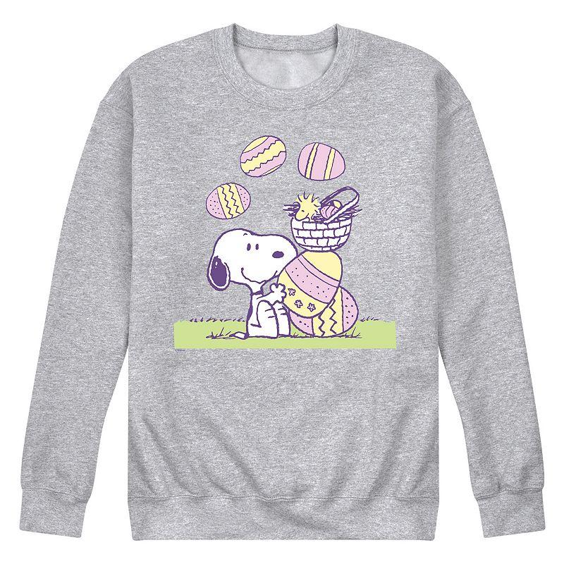 Men's Peanuts Easter Comic Fleece Sweatshirt,  Product Image