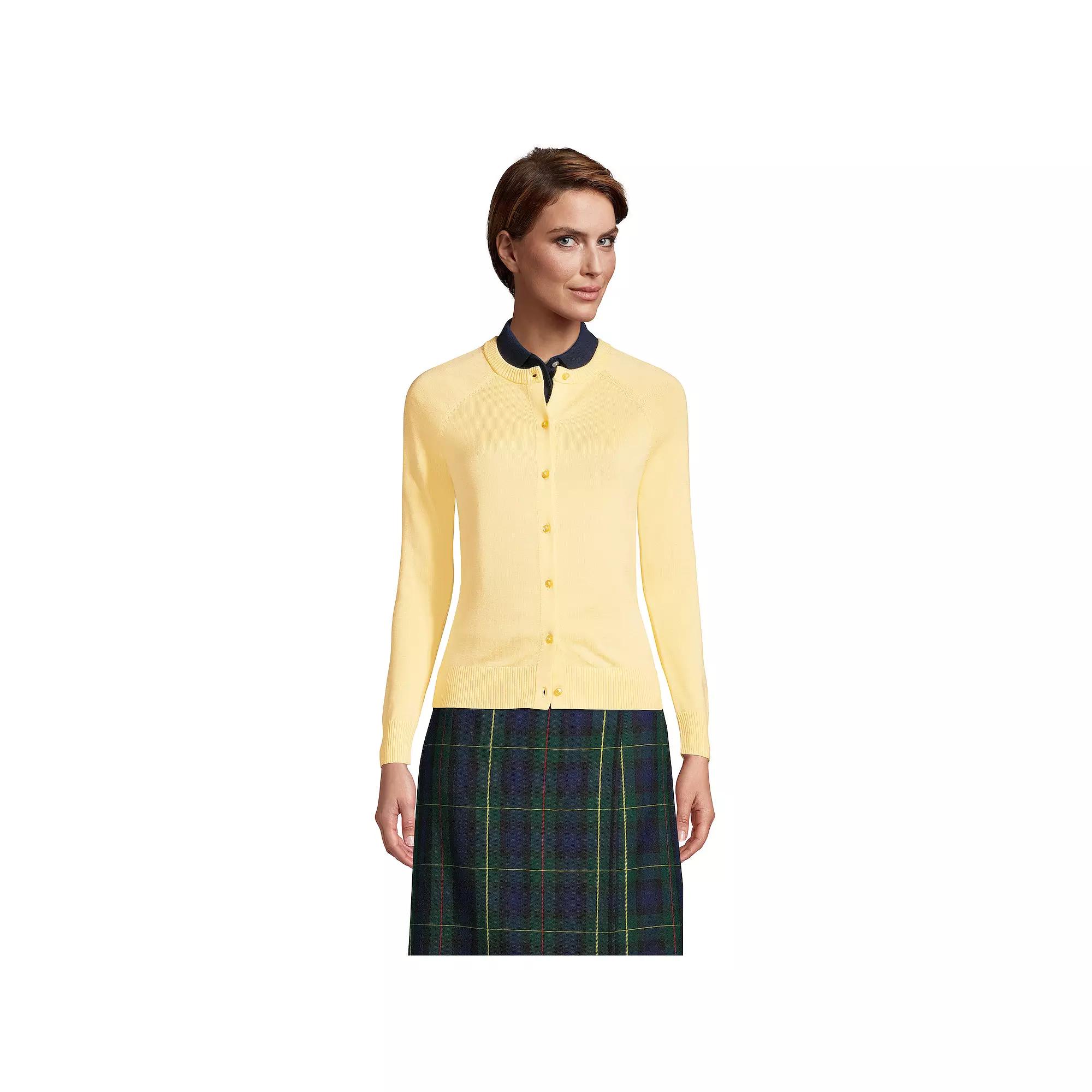 Women's Lands' End Cotton Modal Cardigan Sweater,  Product Image