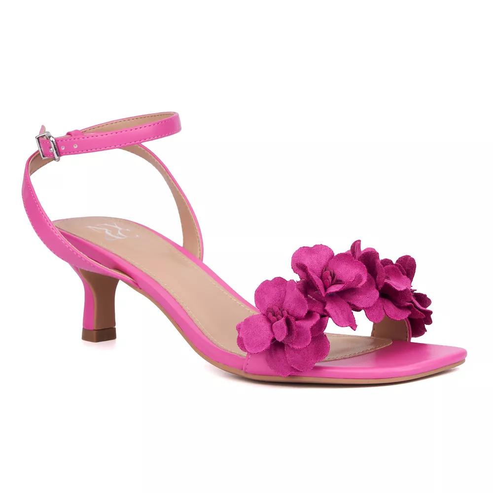 New York & Company Gwendolyn Women's Kitten Heels, Size: 7.5, Vivid Pink Product Image