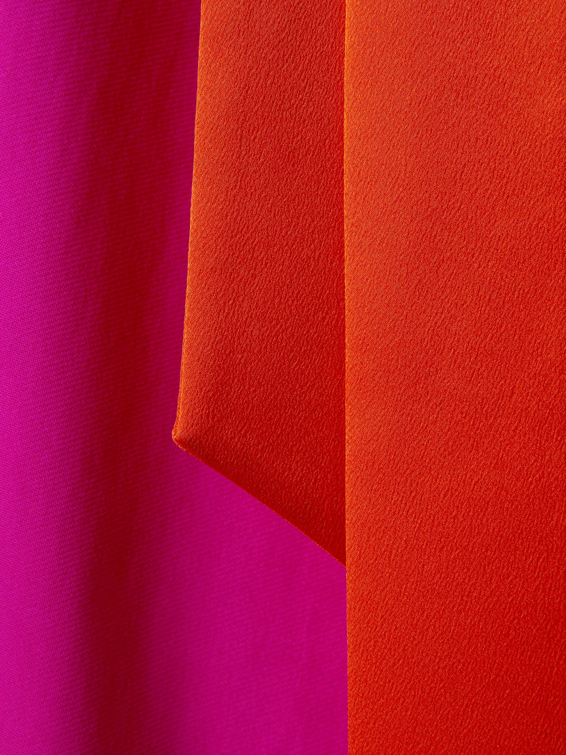 Florere Tie Back Midi Dress in Deep Pink Product Image