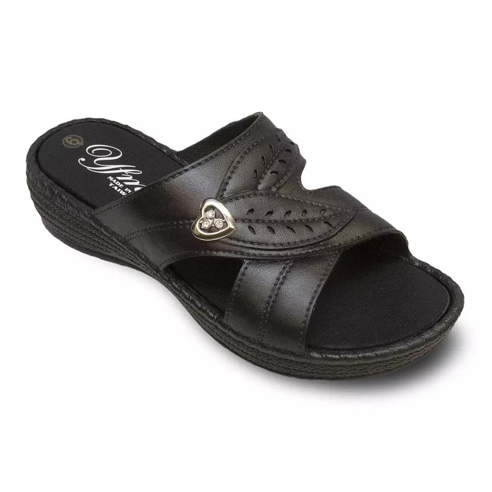 YFM Women's Low Heel Slide Sandals,  Product Image