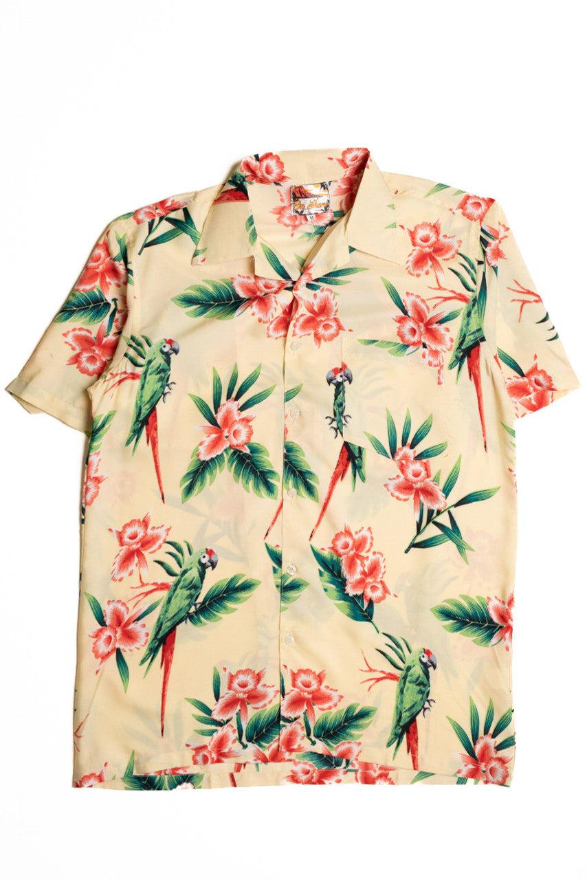 Red Tail Parrot Hawaiian Shirt Product Image