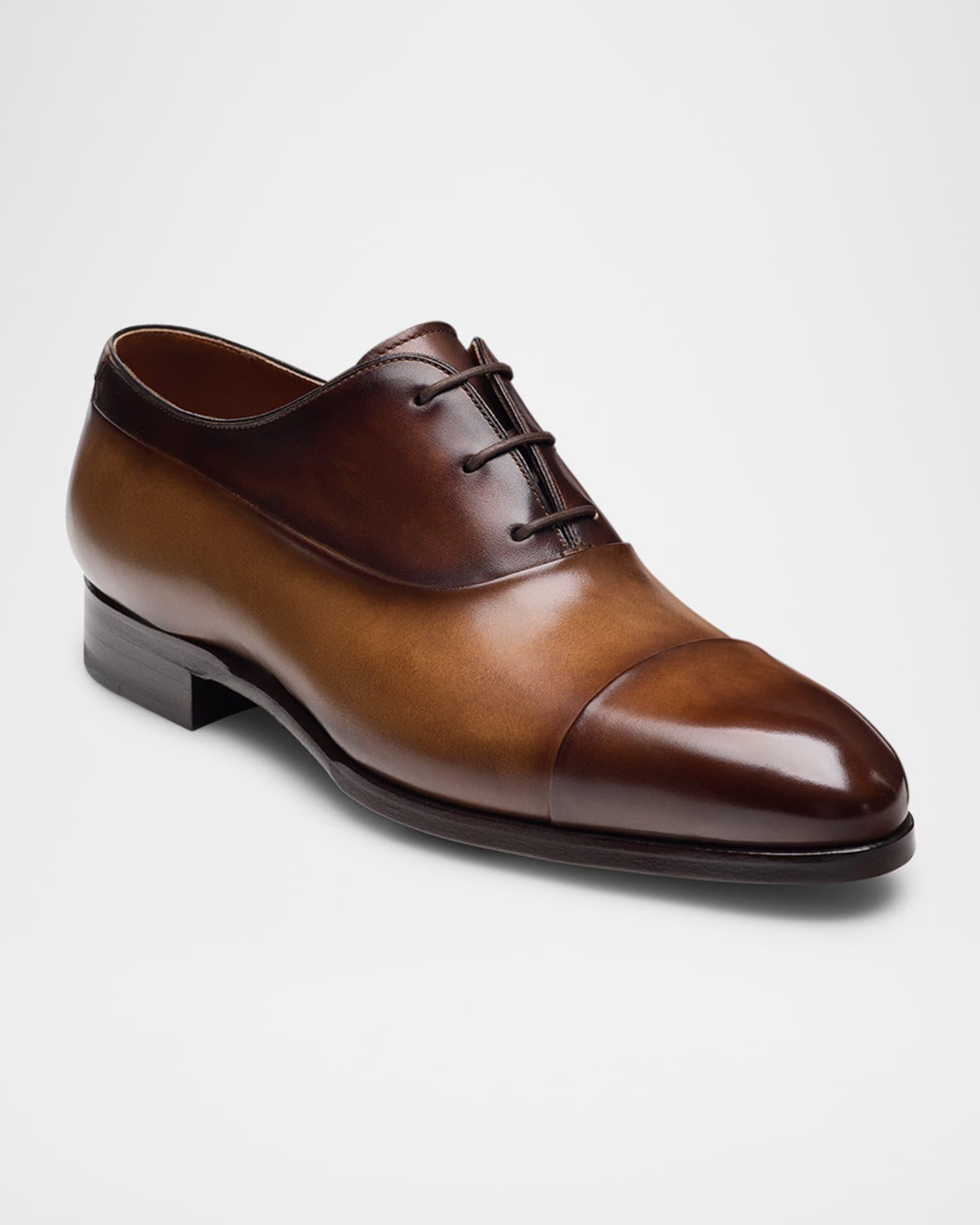 Men's Duke Leather Cap-Toe Derby Shoes Product Image