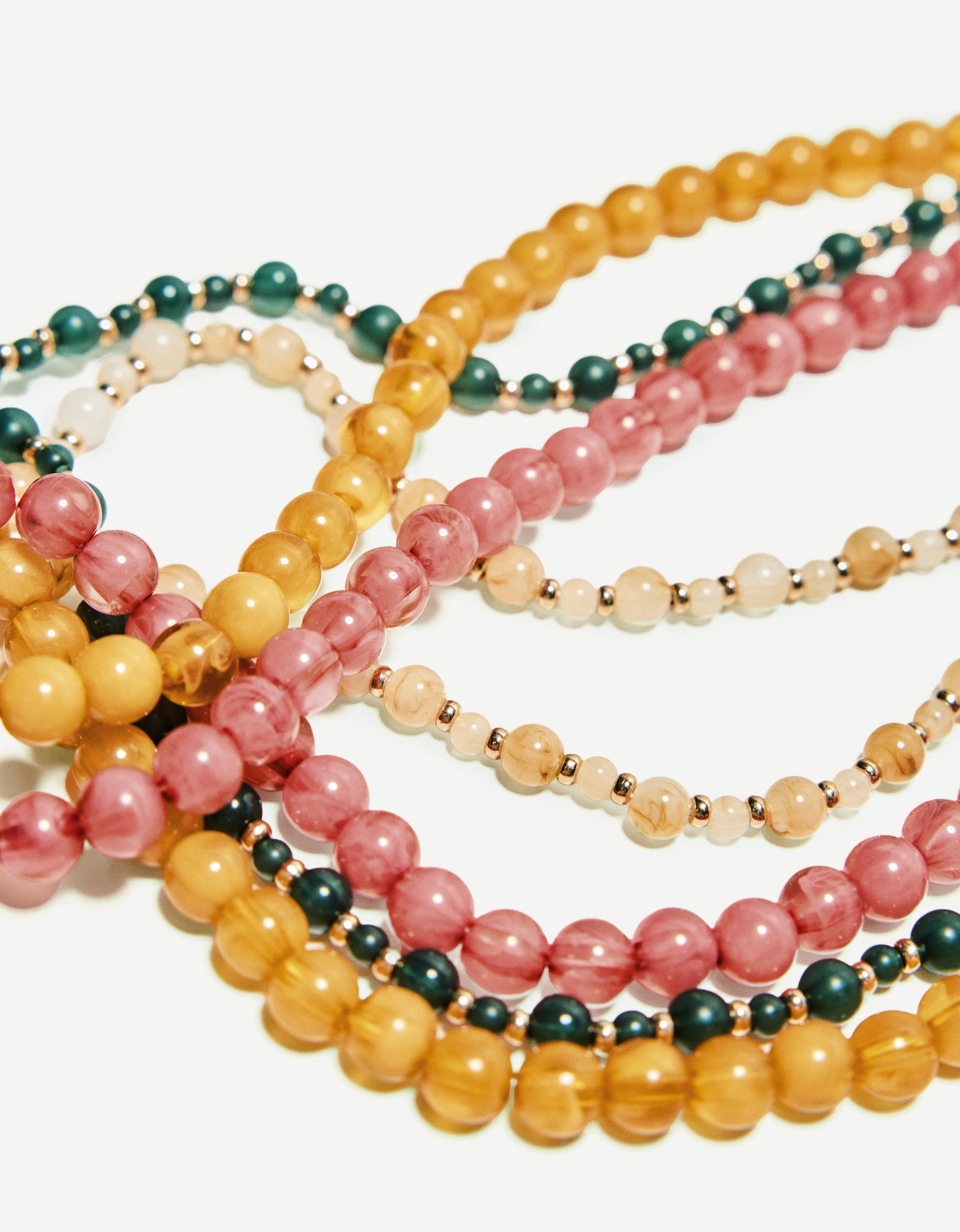 4-pack of necklaces with beads Product Image