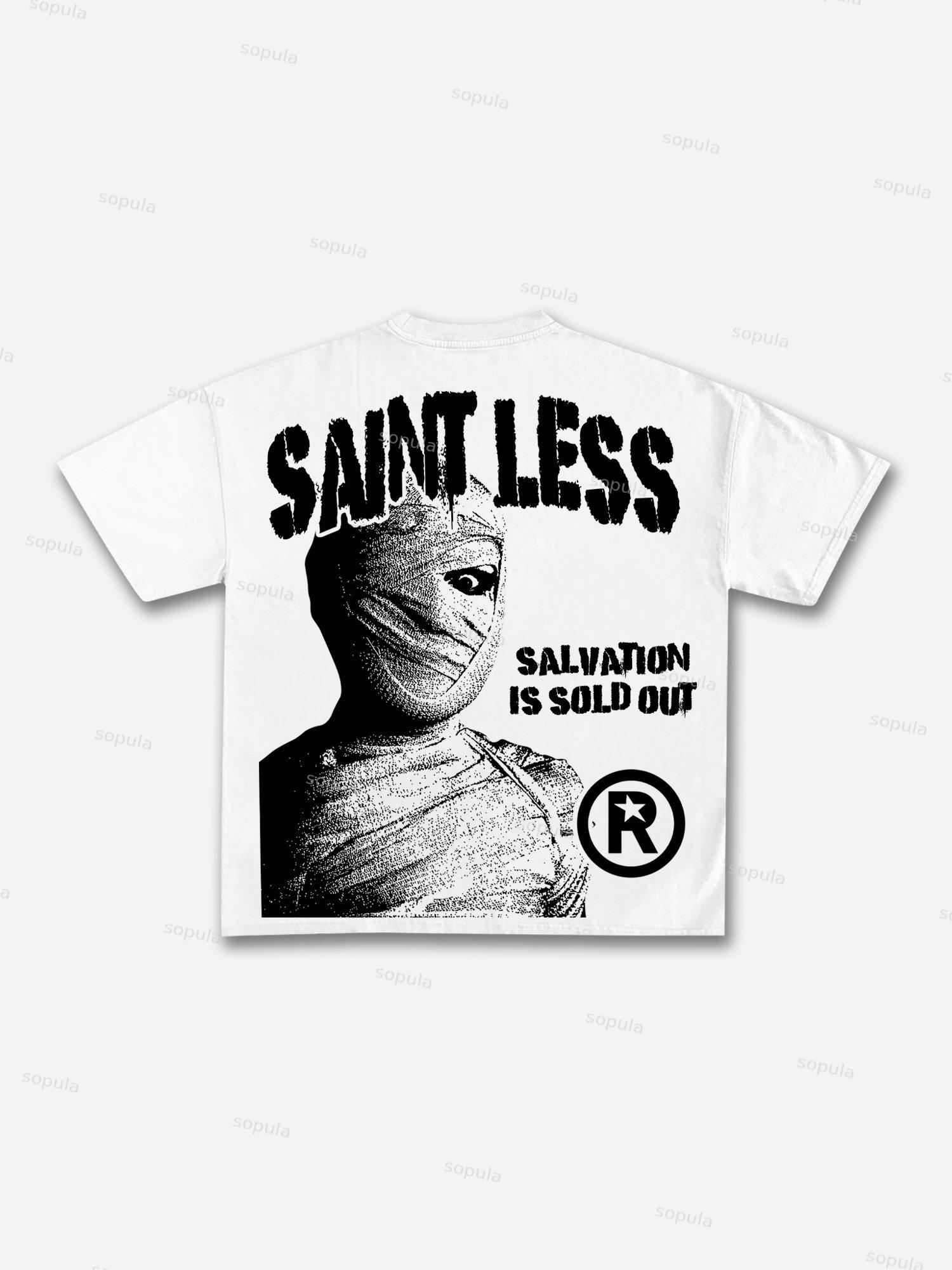 Saintless Vintage Destiny Mummy Graphic Cotton T-shirt Product Image
