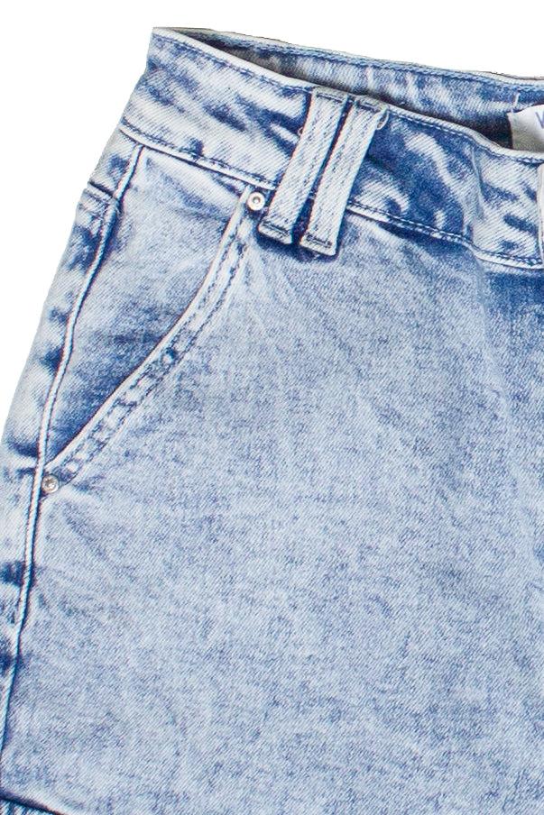 Acid Wash Cargo Jorts Product Image