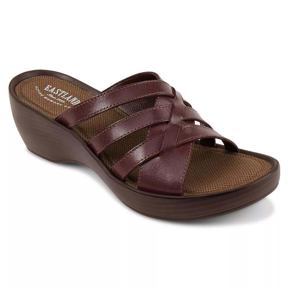Eastland Poppy Women's Leather Slide Wedge Sandals,  Product Image