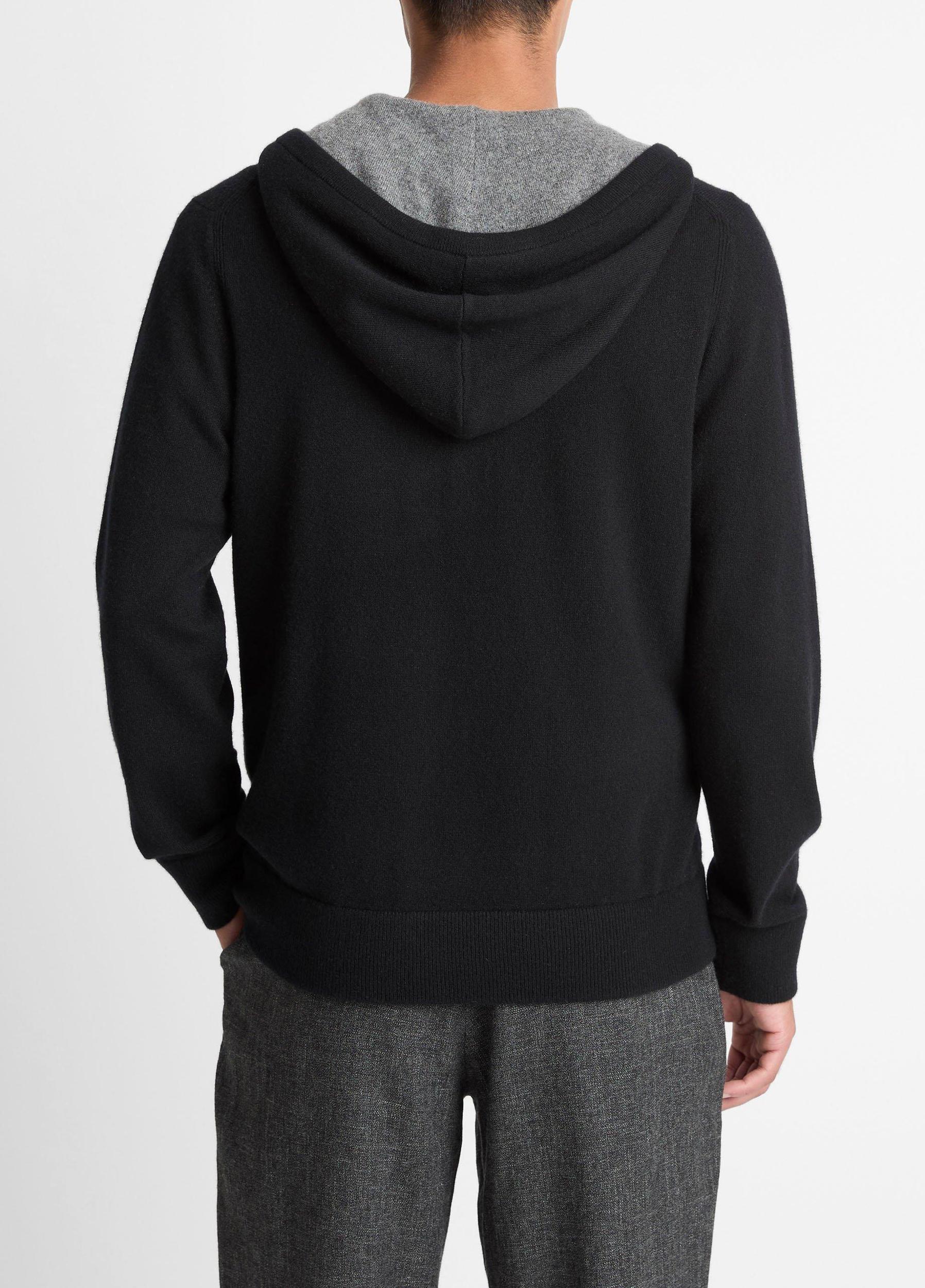 Cashmere Zip-Front Hoodie Product Image