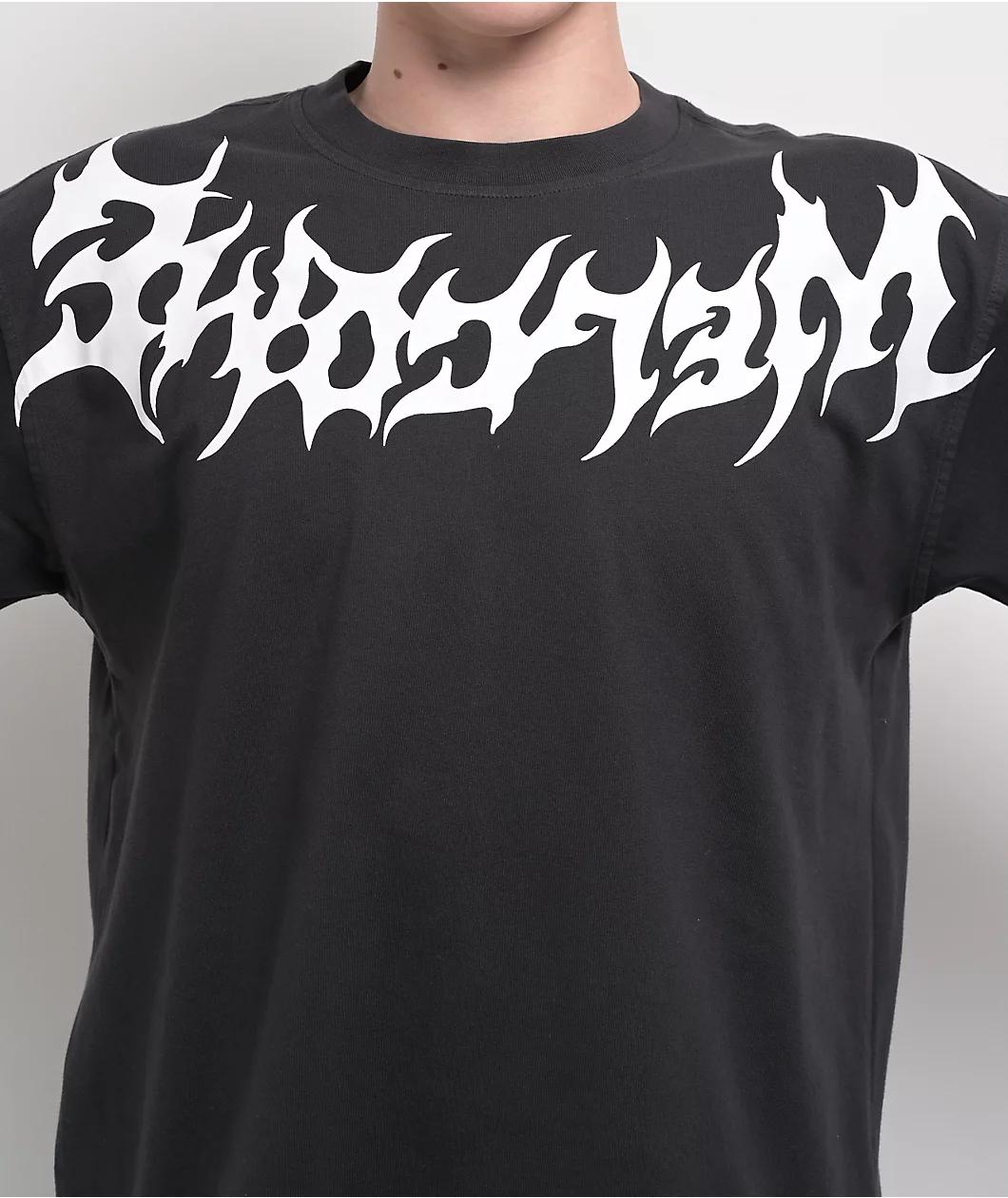 Welcome Collar Black T-Shirt Product Image