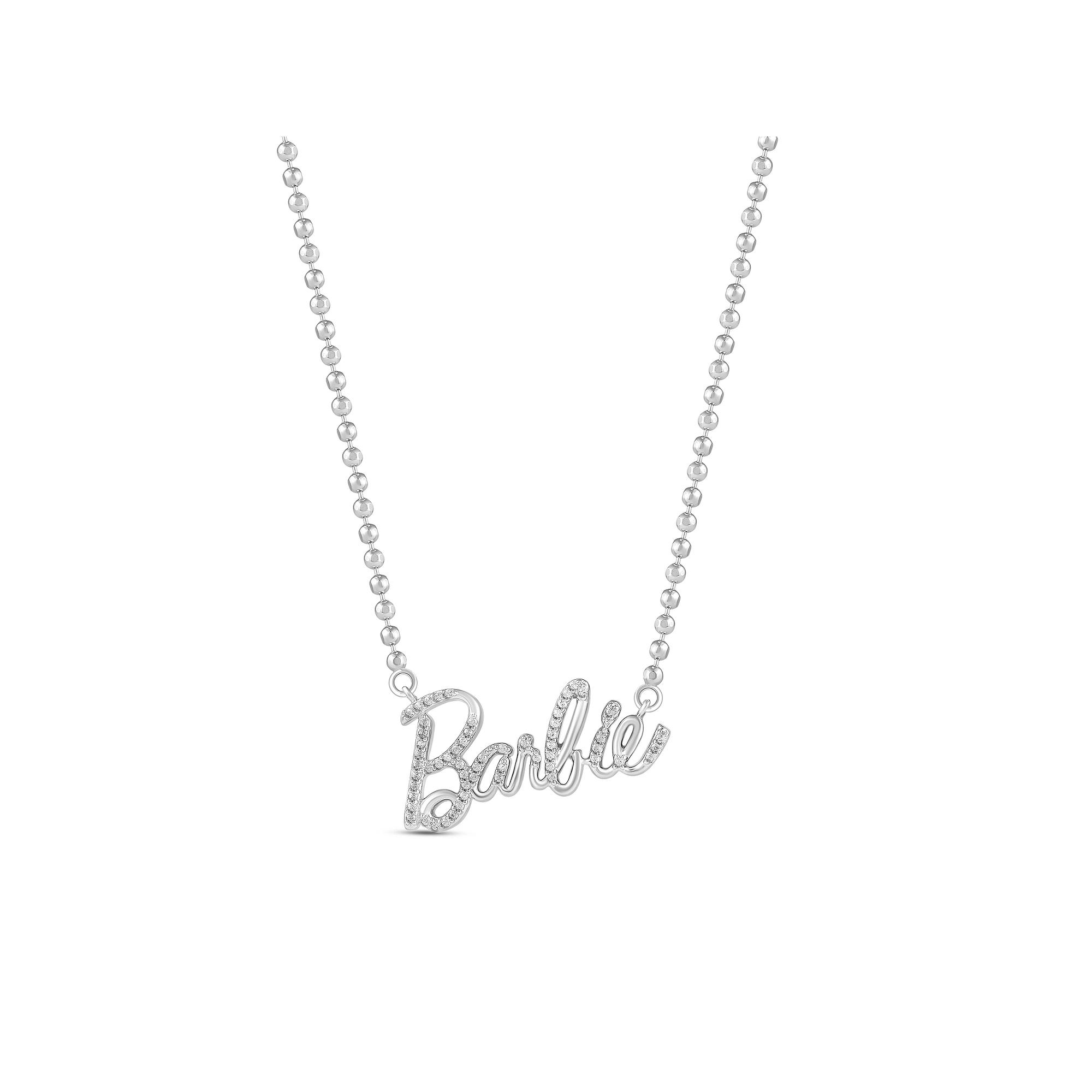 Barbie Sterling Silver 1/6 Carat T.W. Diamond Necklace, Womens Product Image