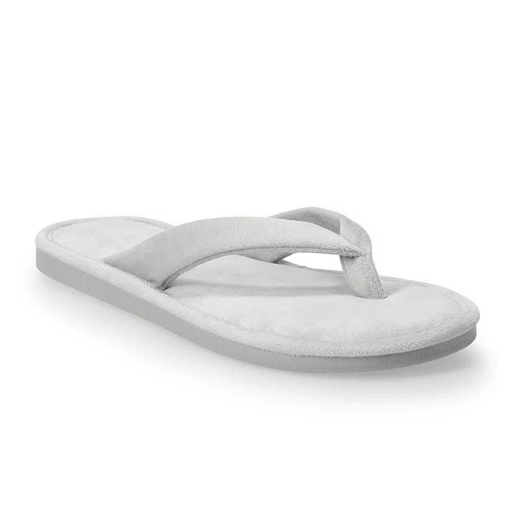 Women's LC Lauren Conrad Alonaa Thong Sandals, Size: Large, Grey Product Image