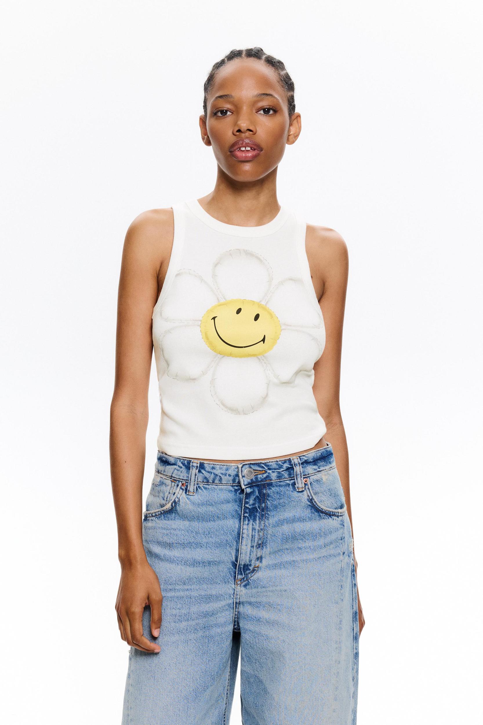 Smiley flower tank top Product Image