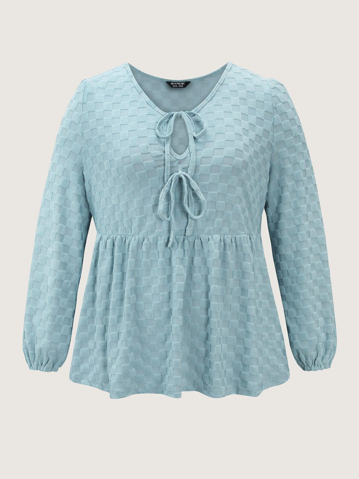 Checkered Textured Co-ord Lounge Set Female Product Image