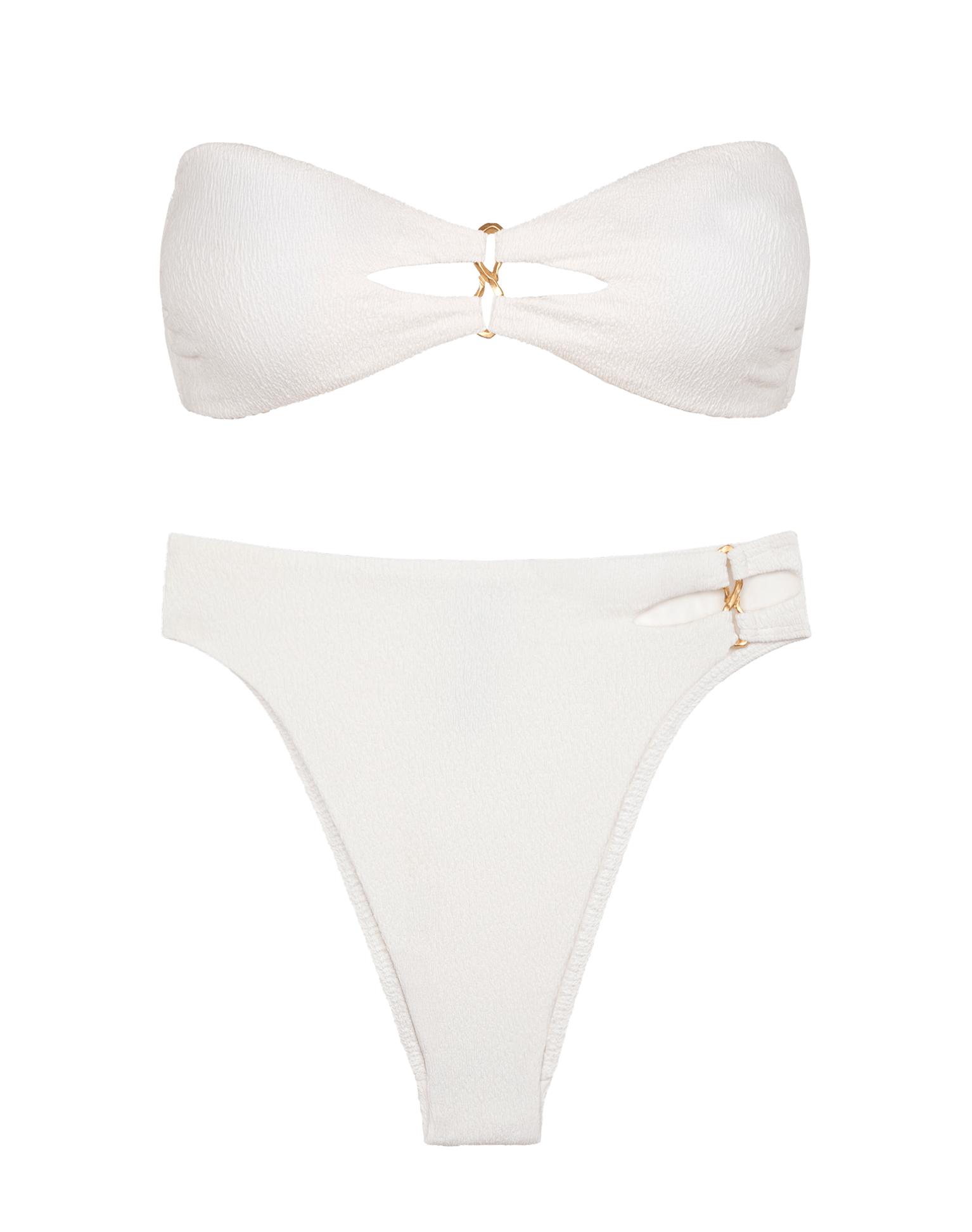 Firenze Solaro Bandeau Top - White Product Image