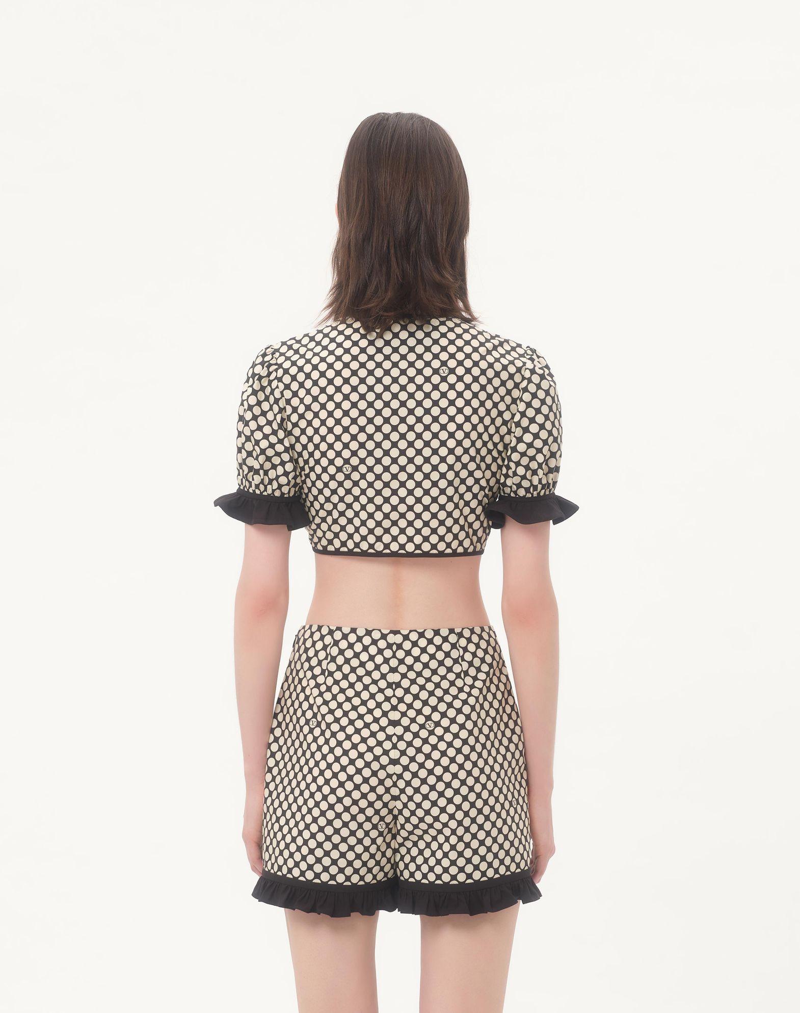 Poplin Top With Plus De Pois Print Product Image