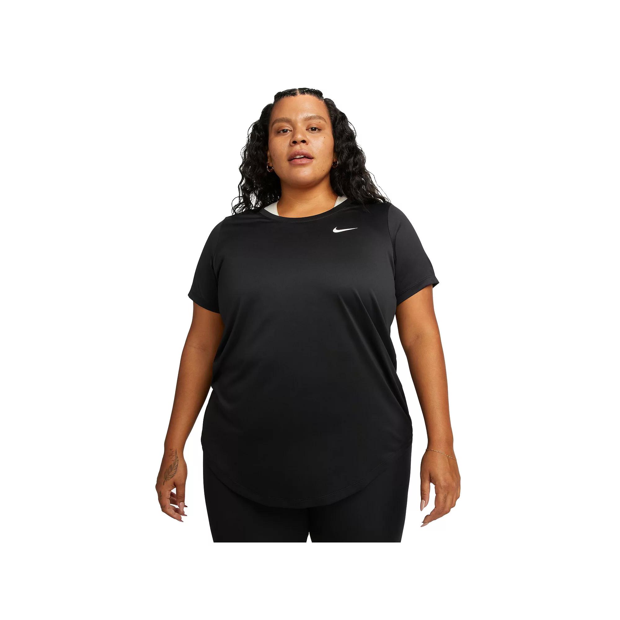 Plus Size Nike Dri-FIT Tee, Women's, Size: 2XL, Black Product Image