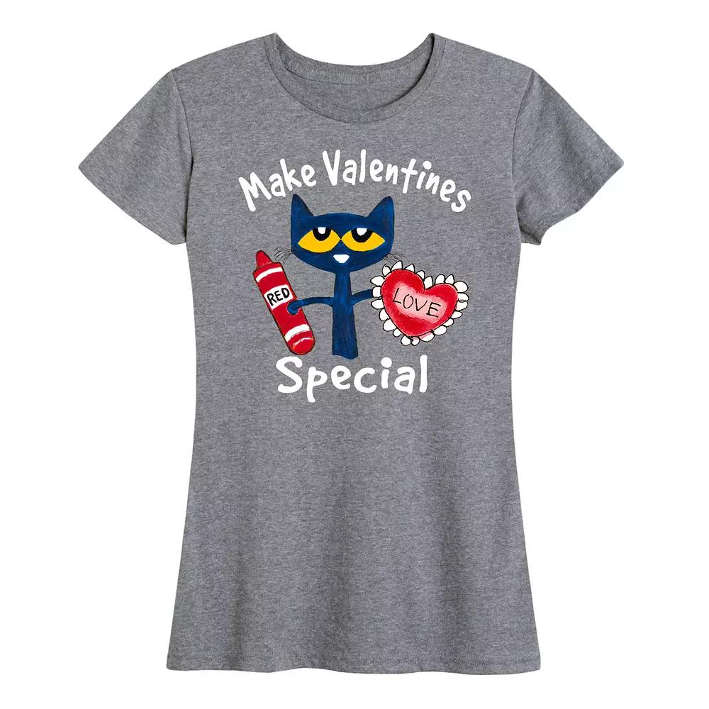 Women's Pete The Cat Make Valentine Special Graphic Tee,  Product Image