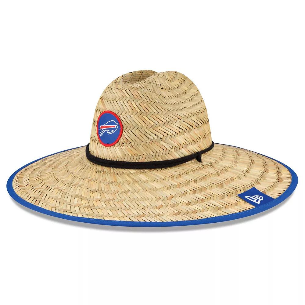 Mens New Era Natural Buffalo Bills 2020 NFL Summer Sideline Official Straw Hat Product Image